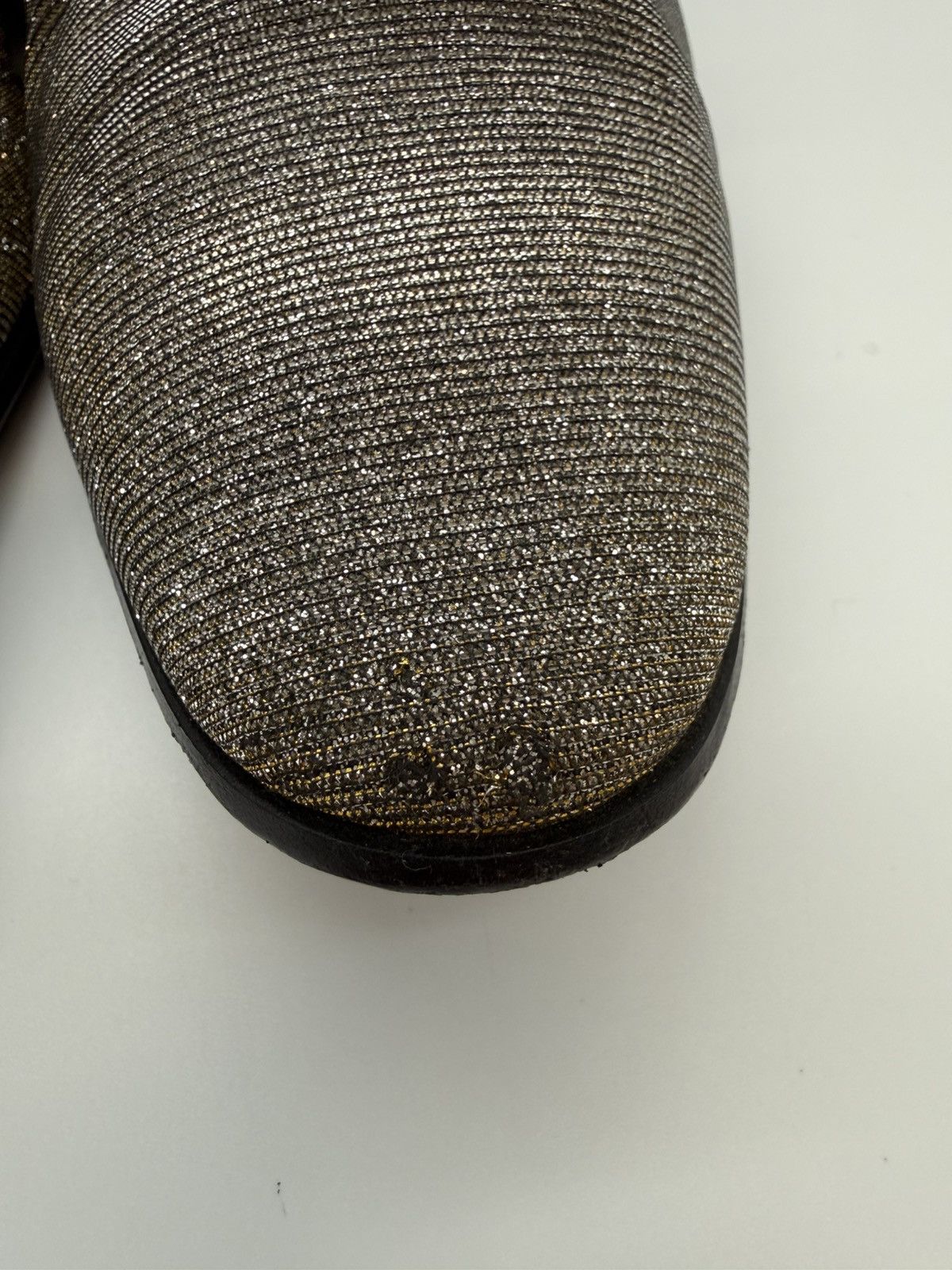 Saint Laurent Paris SAINT LAURENT PARIS-Gold/Silver Lurex Metallic Oxford Derby Size US 11 / EU 44 - 12 Thumbnail
