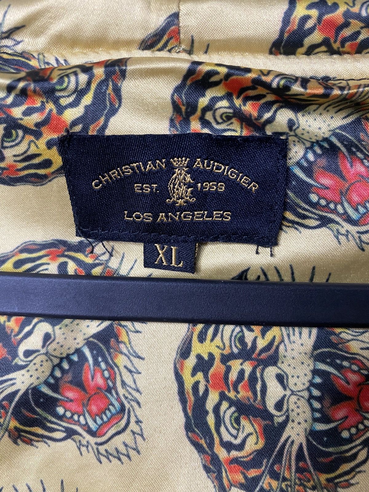 Christian Audigier Vintage Ed Hardy by Christian Audigier Zip Up Sweater Size US XL / EU 56 / 4 - 20 Thumbnail