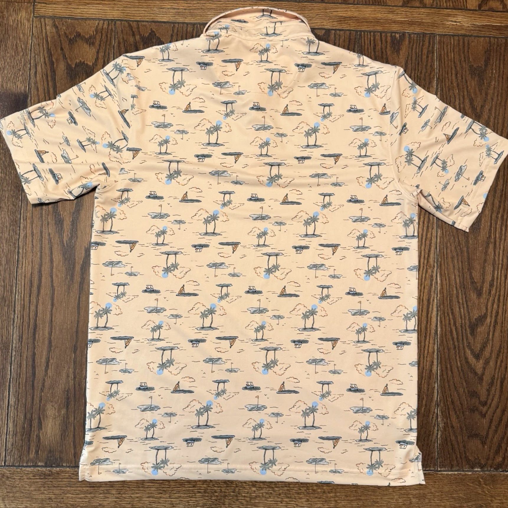 Vintage Walter Hagan Polo Shirt Men’s Medium Golf Palm Tree Island Golf Bag Golf Cart Size US M / EU 48-50 / 2 - 4 Thumbnail