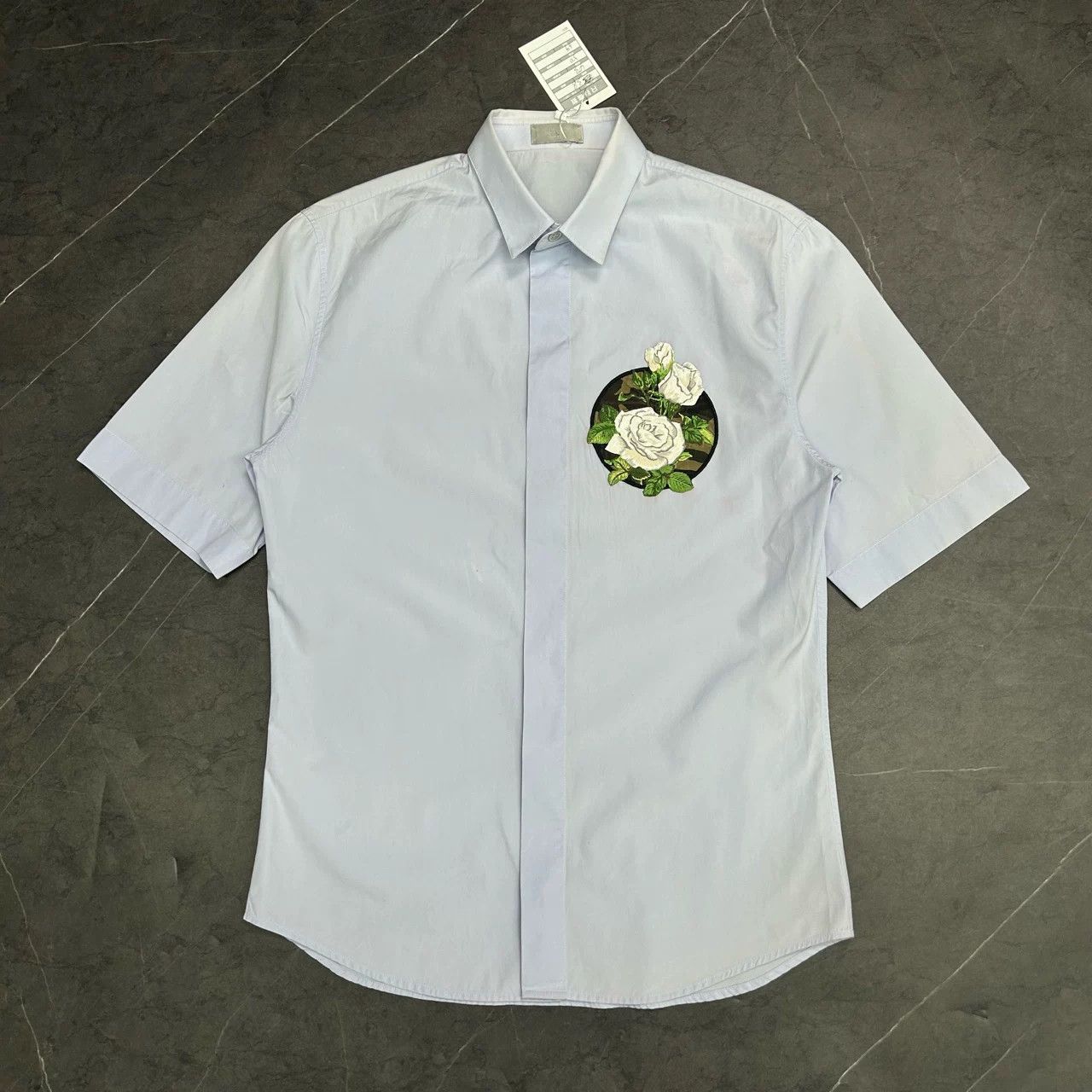 Dior Dior Floral Embroidery Short Sleeve Shirt Size S / US 4 / IT 40 - 1 Thumbnail