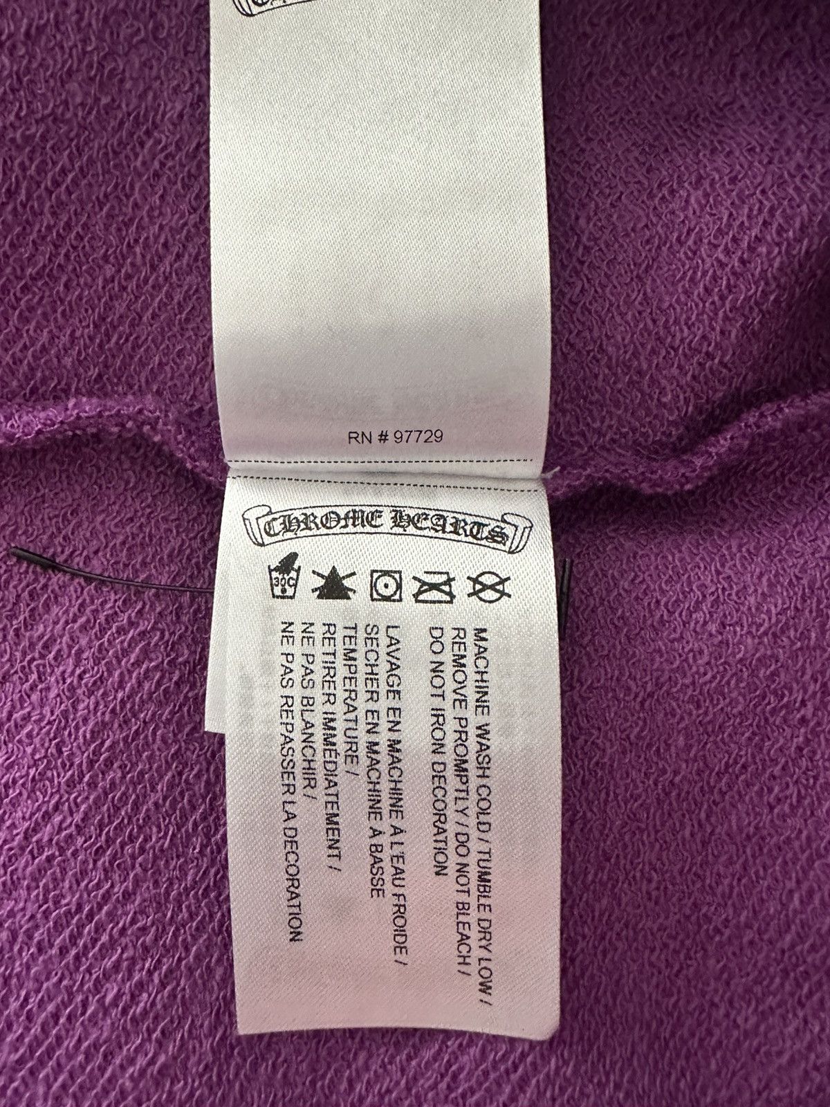 Chrome Hearts Chrome Hearts X Matty Boy More not Less Purple Polo Shirt L Size US L / EU 52-54 / 3 - 13 Thumbnail