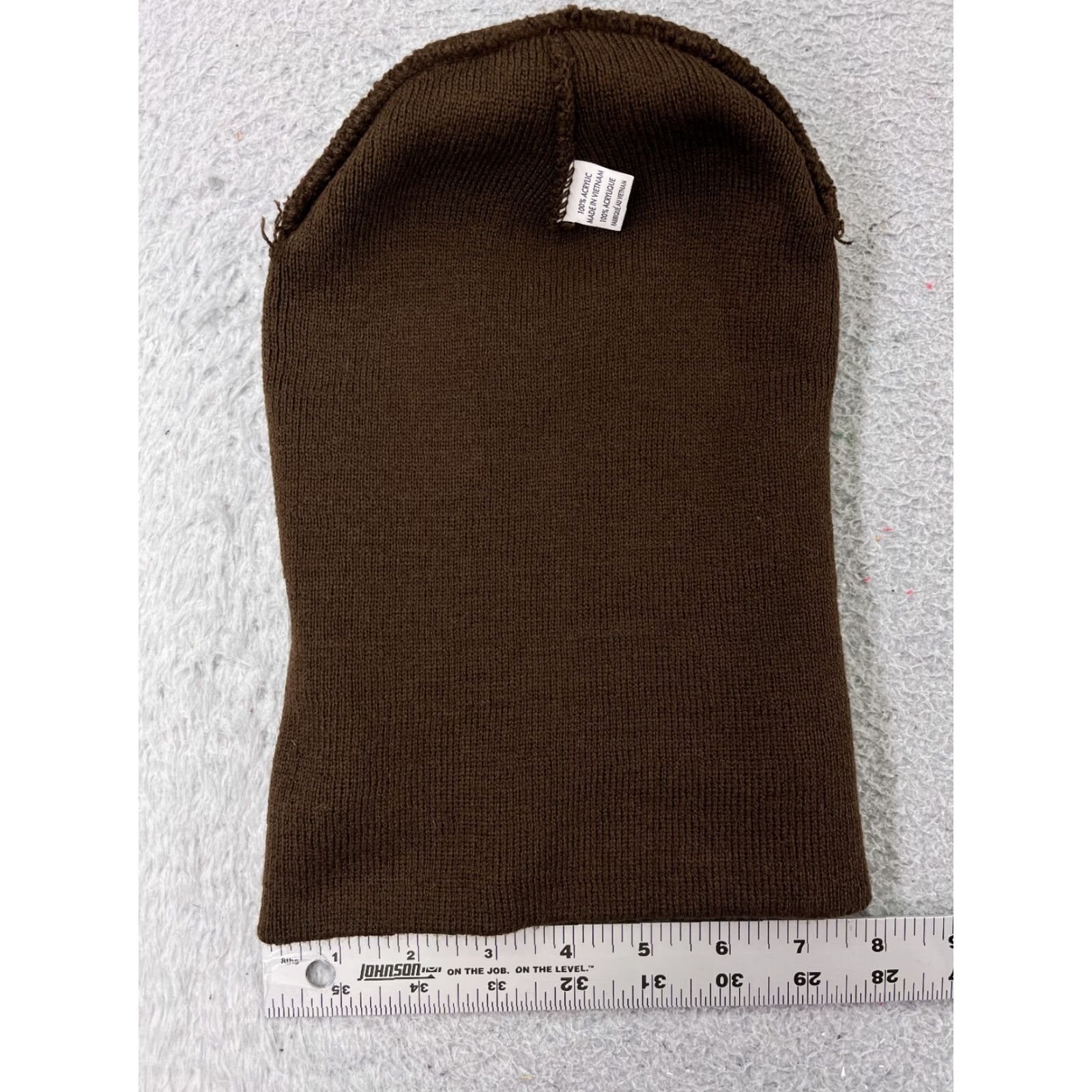 Vintage PromoHeadwear Beanie One Size Adult Brown Knit 100% Acrylic Outdoors Ski Hat/Cap Mens Womens Size ONE SIZE - 4 Thumbnail