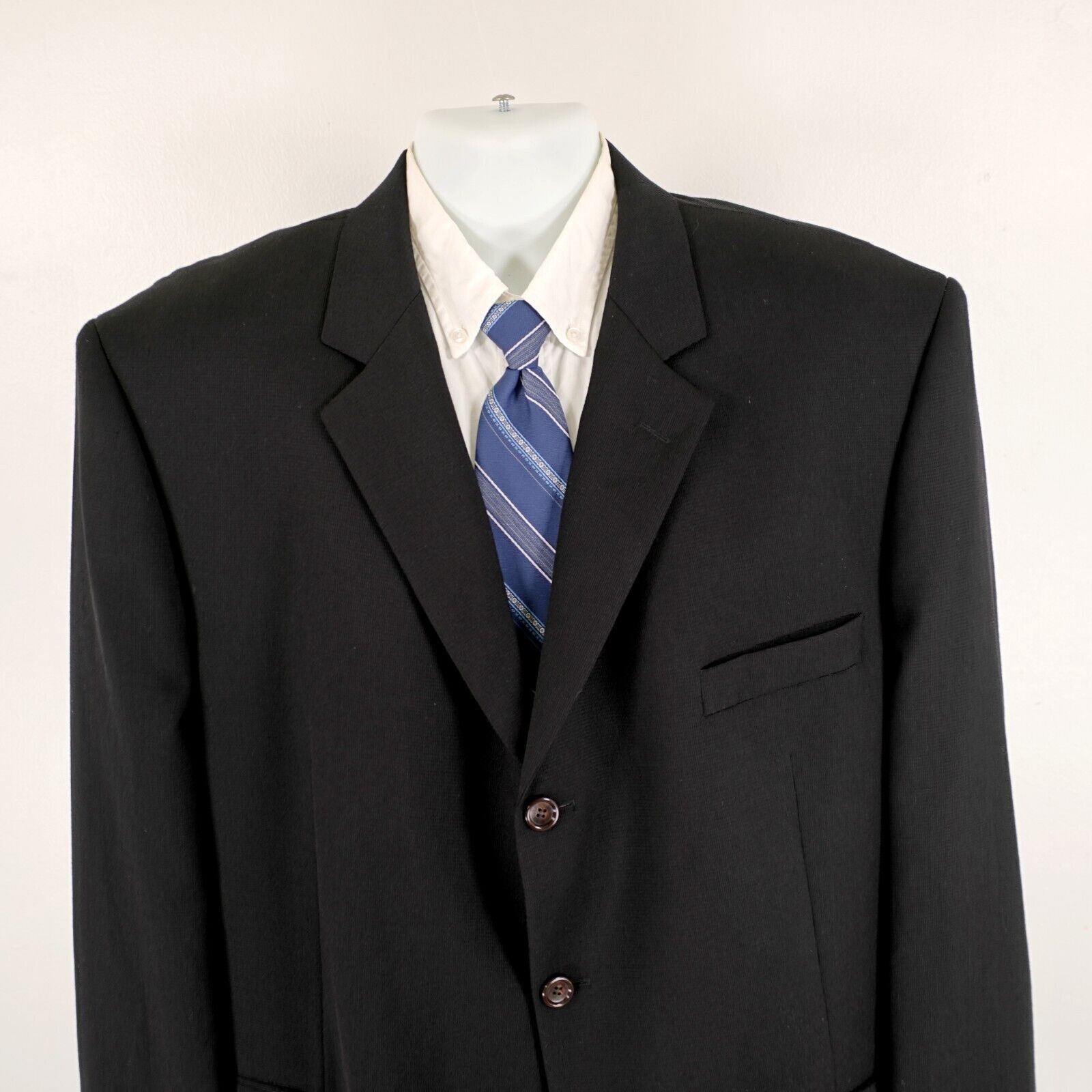 Joseph & Feiss Joseph & Feiss International Thick Textured Wool Black 44R S Size 44R - 1 Thumbnail