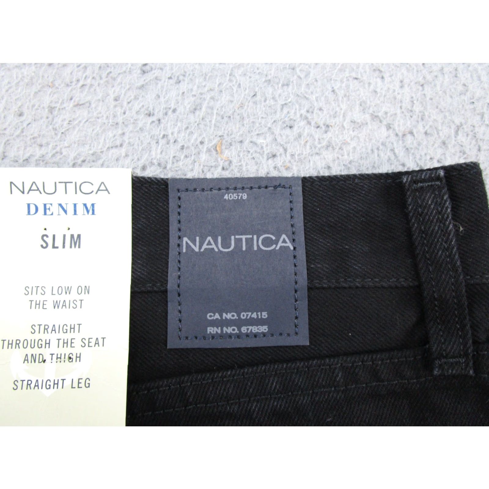 Nautica Nautica Jeans Size 36x29 Black Denim Slim Fit Straight Leg Mens Slim Nautica Jeans 36 29 Black Denim Straight Leg Men Size US 36 / EU 52 - 3 Thumbnail