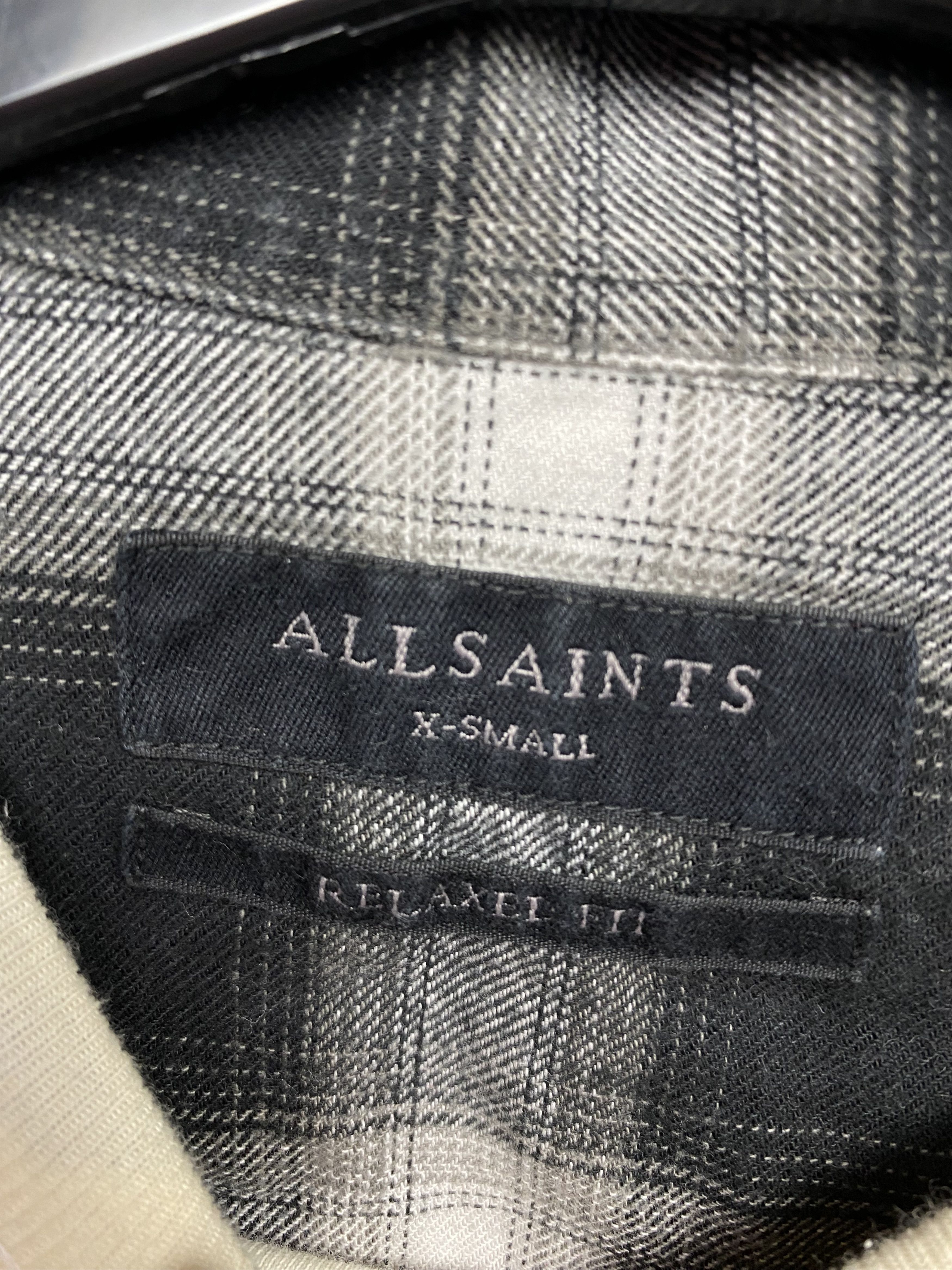 Allsaints Allsaints Mens Irvington Flannel Plaid Shirt Size US XS / EU 42 / 0 - 4 Thumbnail