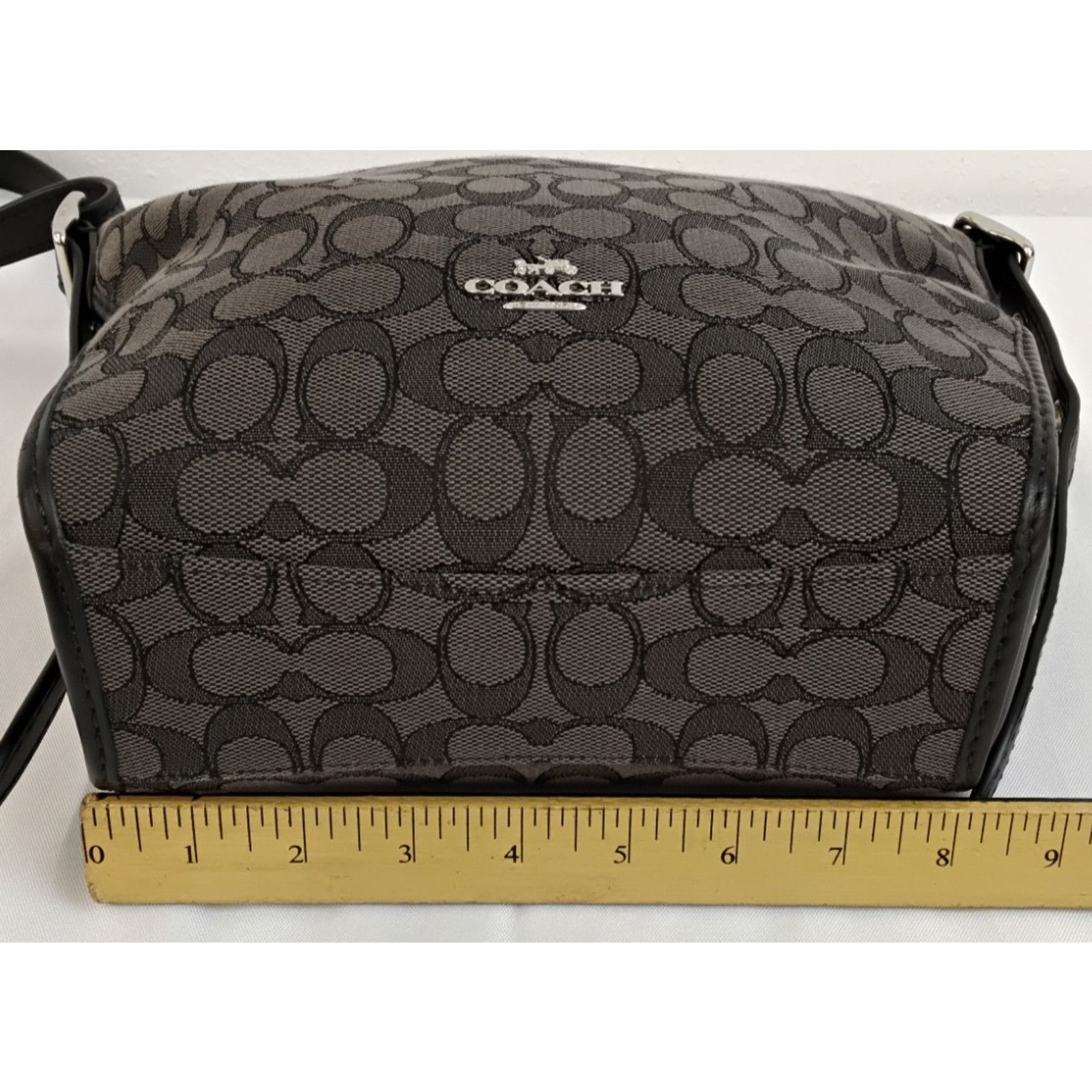 Coach Coach Dufflette Signature C Jacquard Crossbody Black Purse Size ONE SIZE - 16 Thumbnail