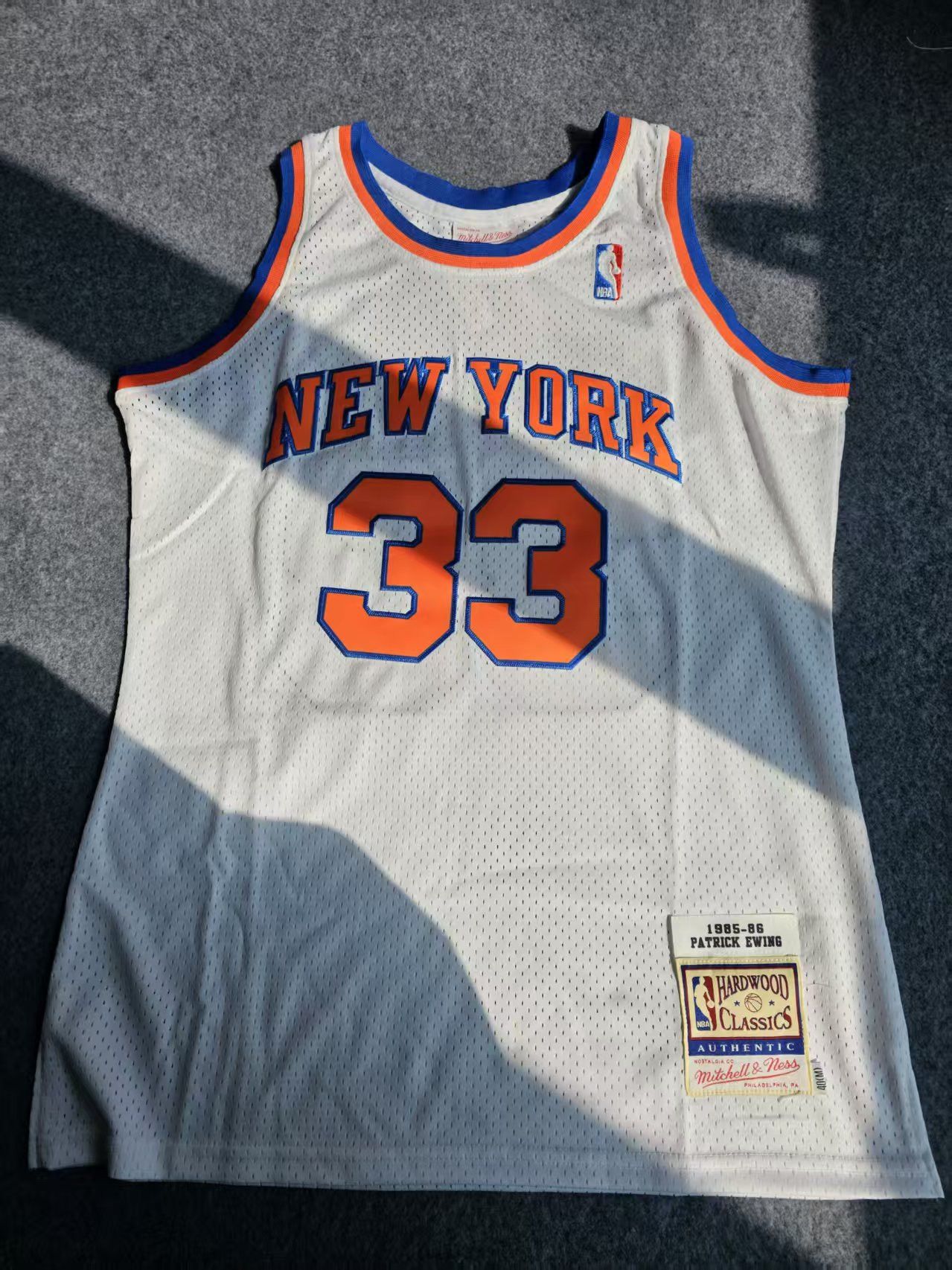 1985 86 New York Knicks 33 Patrick Ewing Jersey