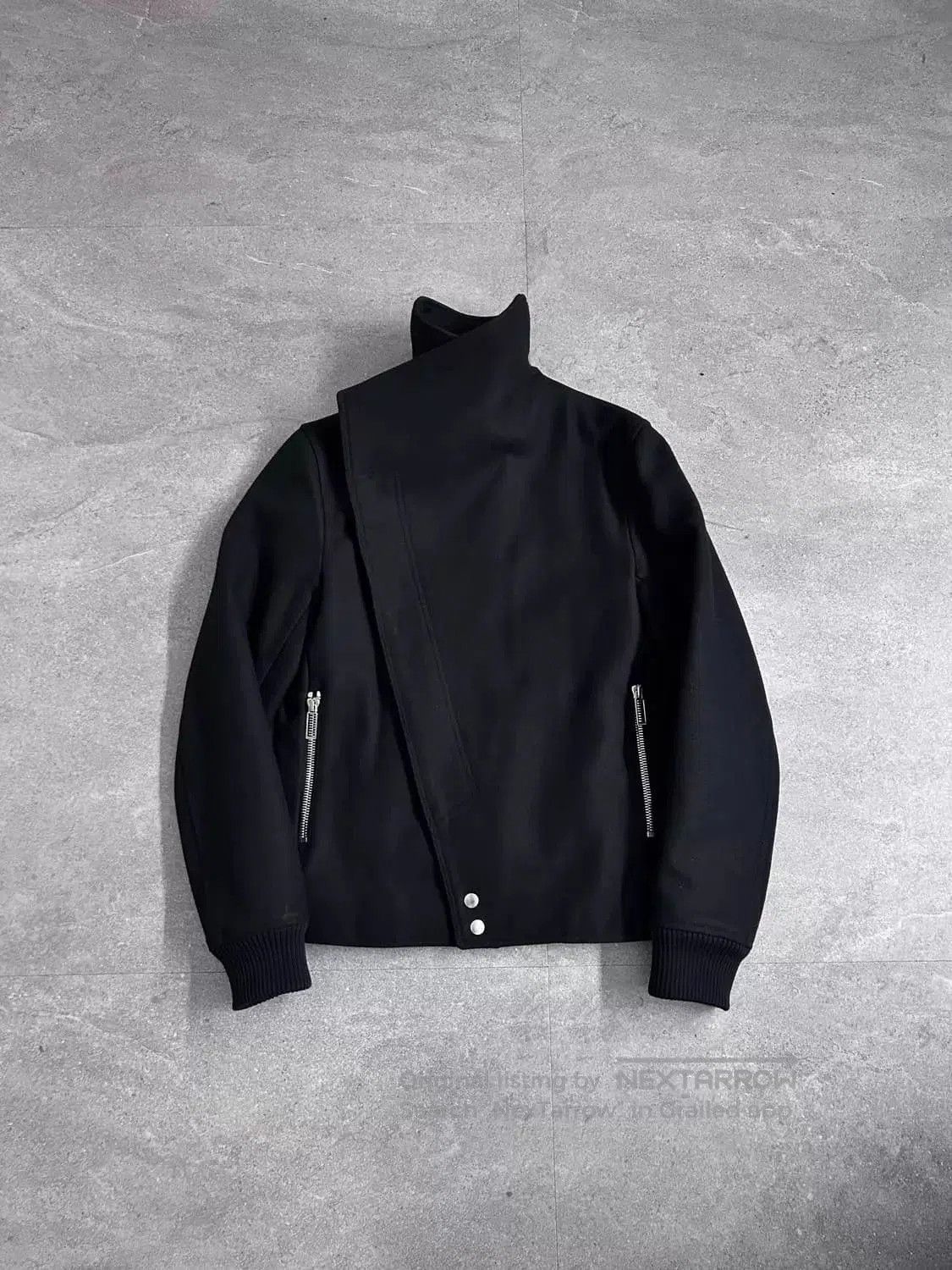 Dior Black High Collar Buttoned Bomber Jacket. Size US S / EU 44-46 / 1 - 1 Thumbnail