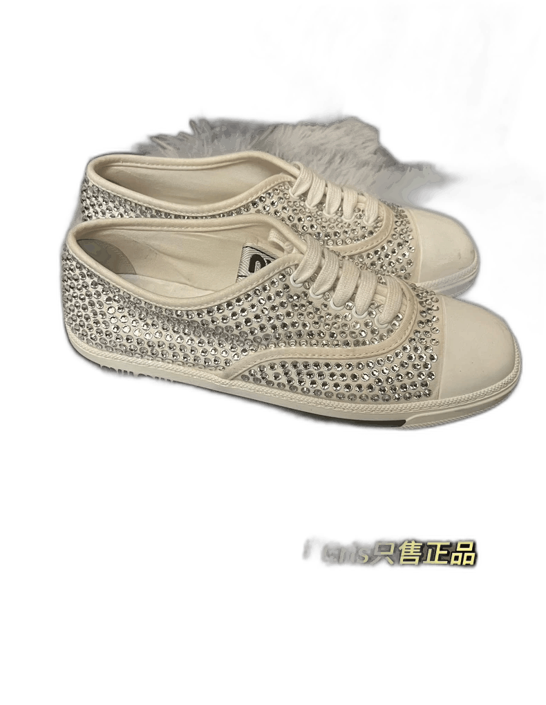 Prada Miu Miu Full Diamond Sneakers Size 38.5 Size US 8.5 / EU 41-42 - 1 Thumbnail