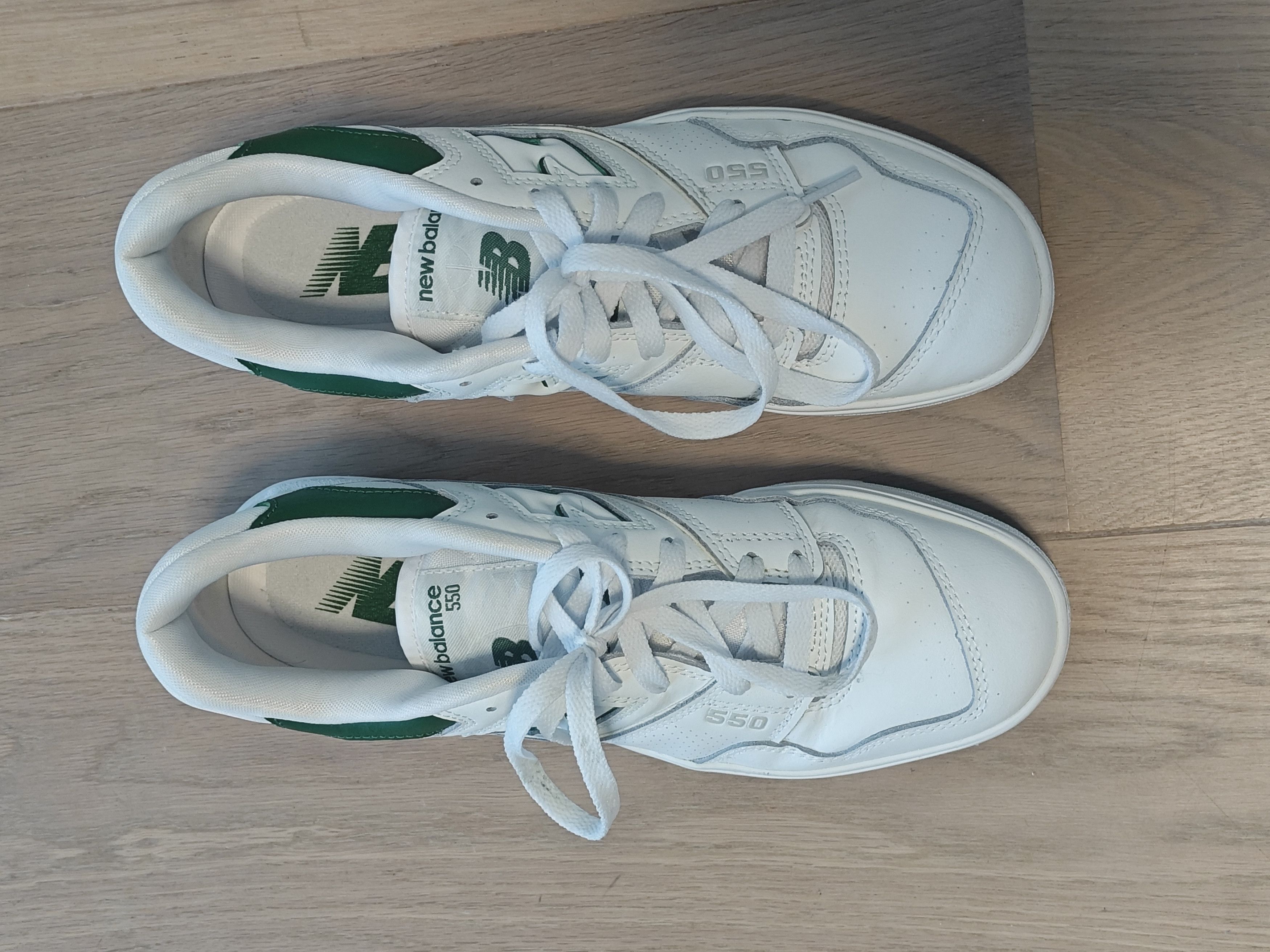 New Balance New Balance 550 New | White/Green Size US 10 / IT 40 - 5 Thumbnail