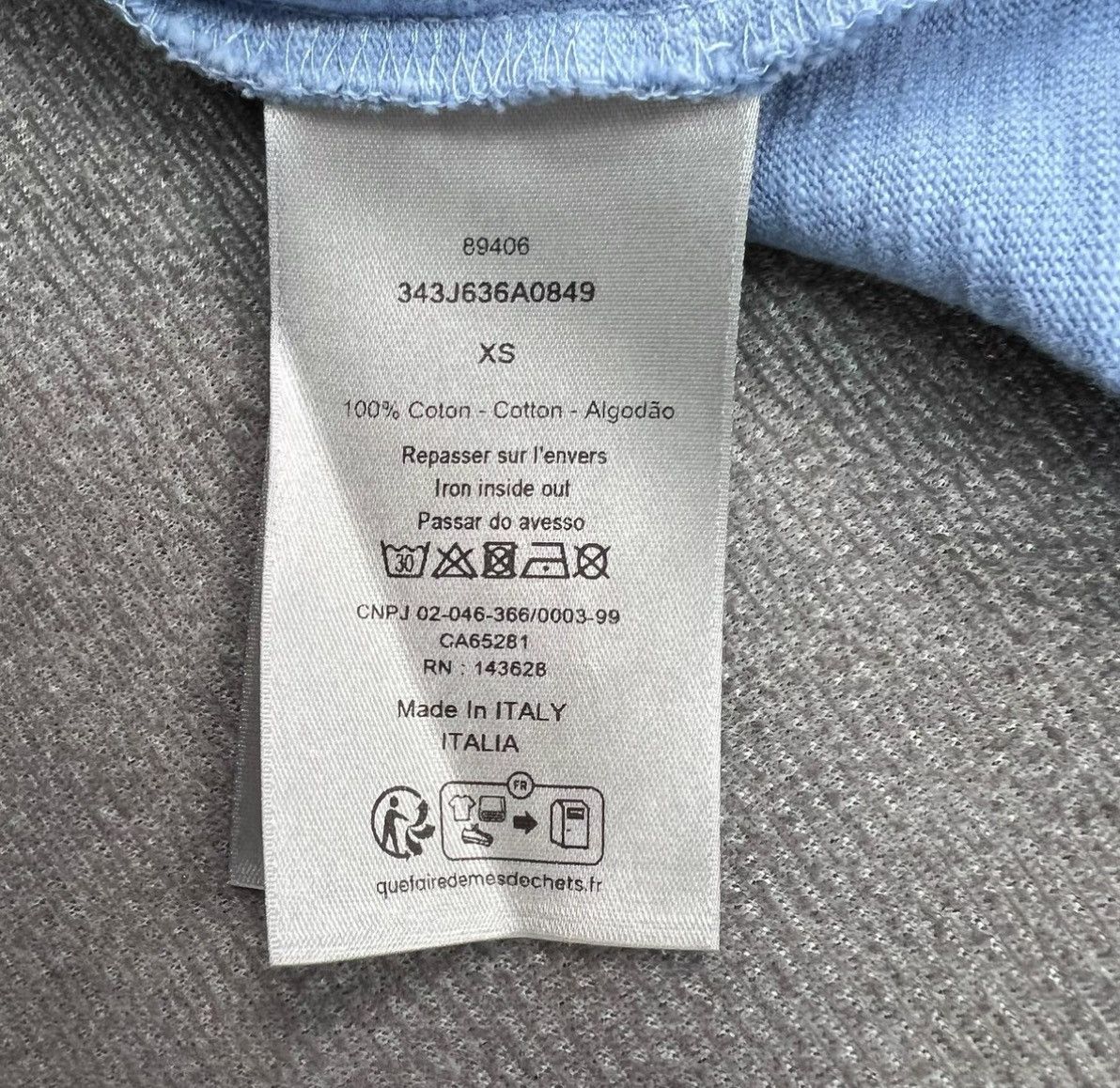 Dior Dior Blue New Arrival Distressed Letter Print Logo Short Size US XS / EU 42 / 0 - 5 Thumbnail