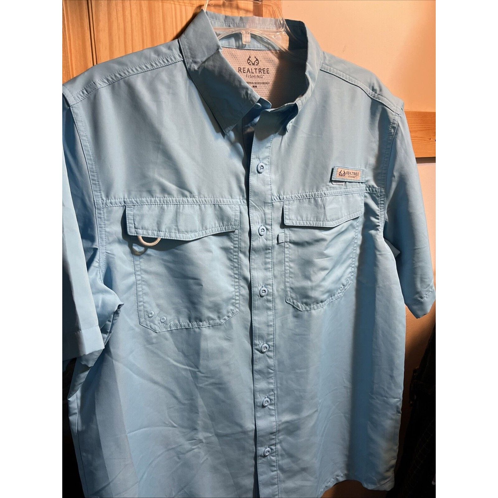 Realtree RealTree Shirt M Blue Vented Fishing Hiking Outdoors Mens SS Size US M / EU 48-50 / 2 - 2 Thumbnail