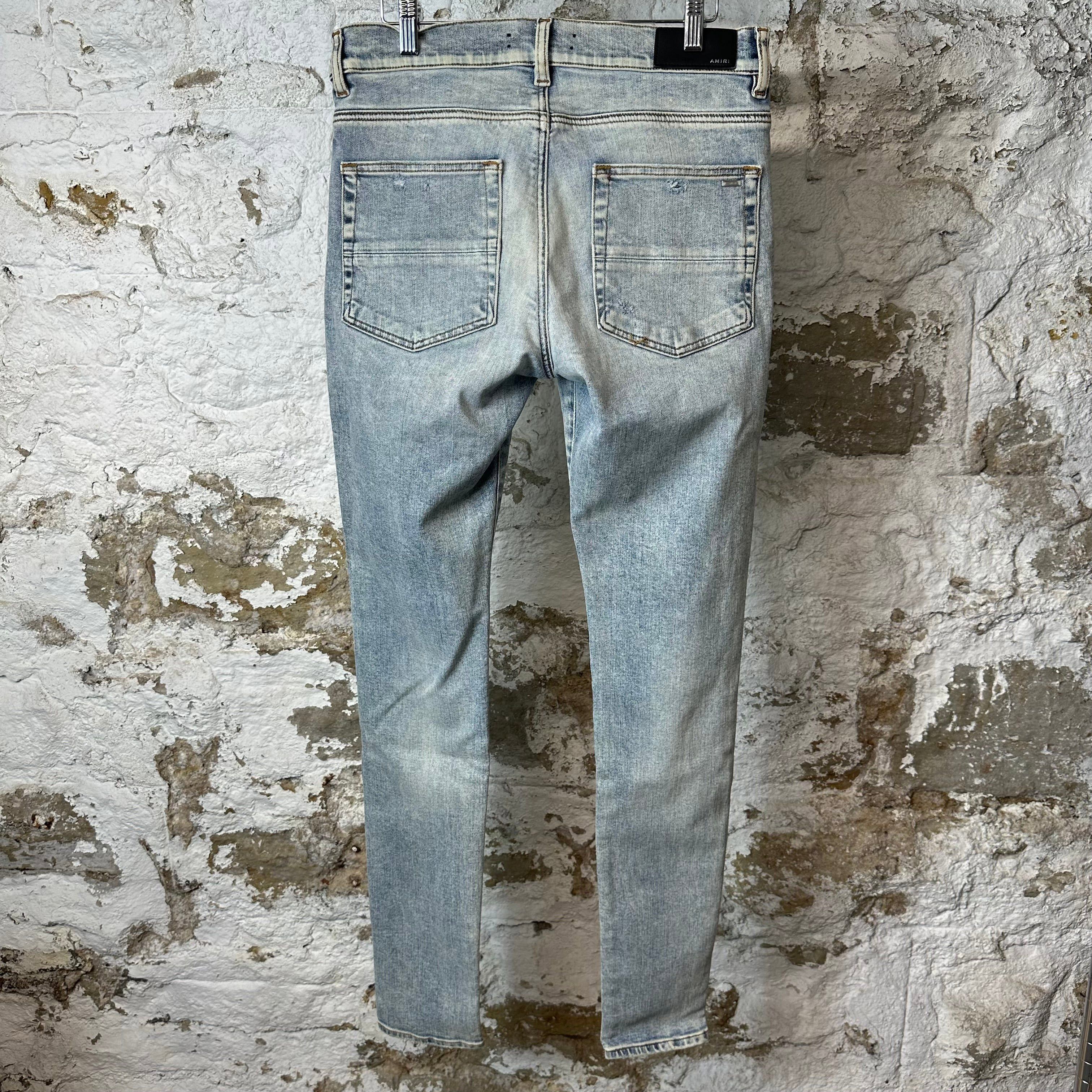Amiri Amiri Plain Washed Blue Denim Jeans Sz 32 Size US 32 / EU 48 - 2 Thumbnail