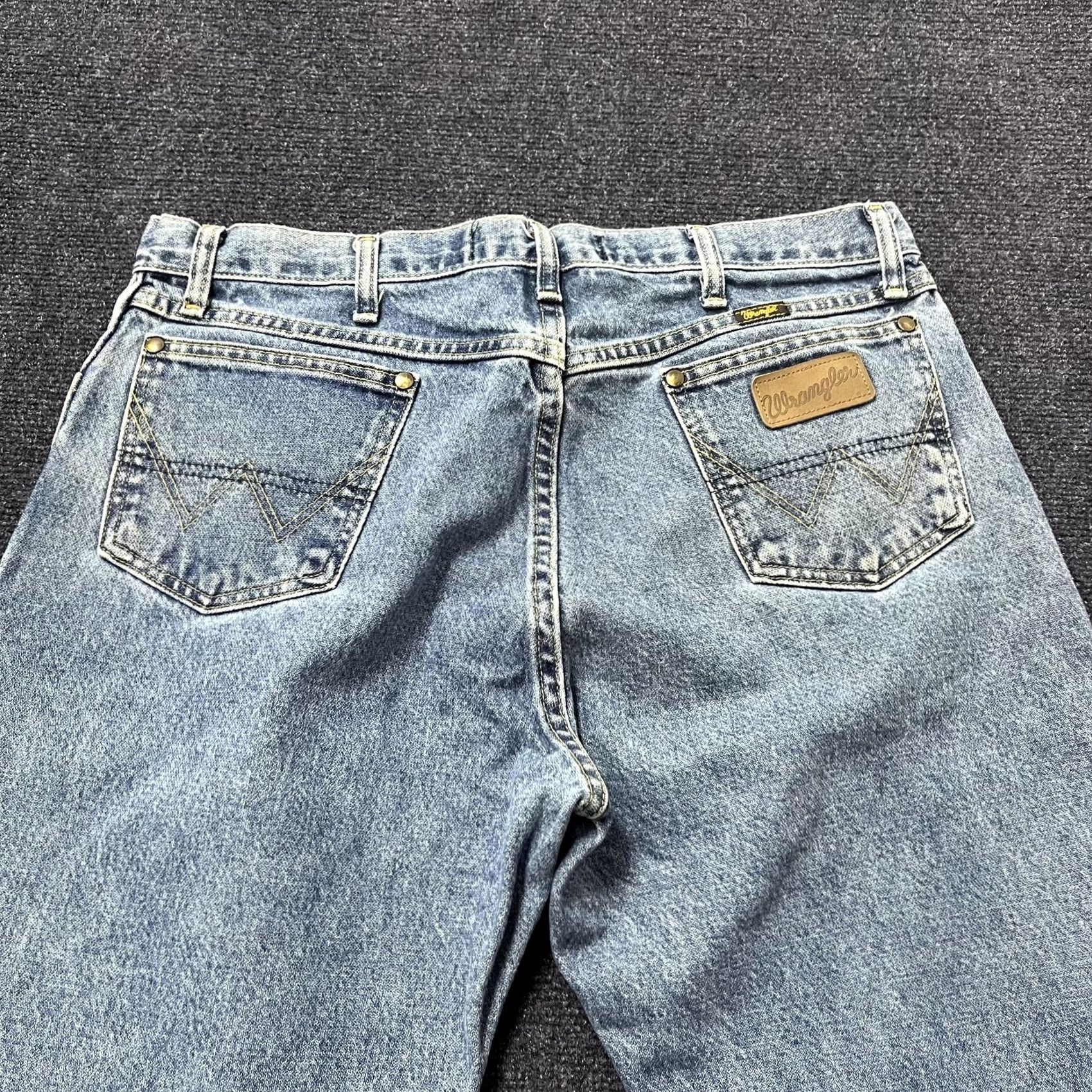Wrangler Wrangler George Strait Jeans Mens 38x30 Blue Denim Straight Leg Cowboy Size US 30 / EU 46 - 6 Thumbnail