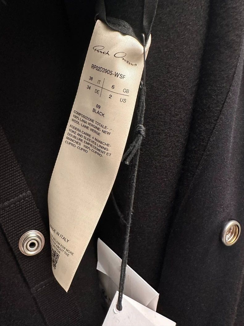 Rick Owens Rick Owens overcoat-2506 Size US S / EU 44-46 / 1 - 5 Thumbnail