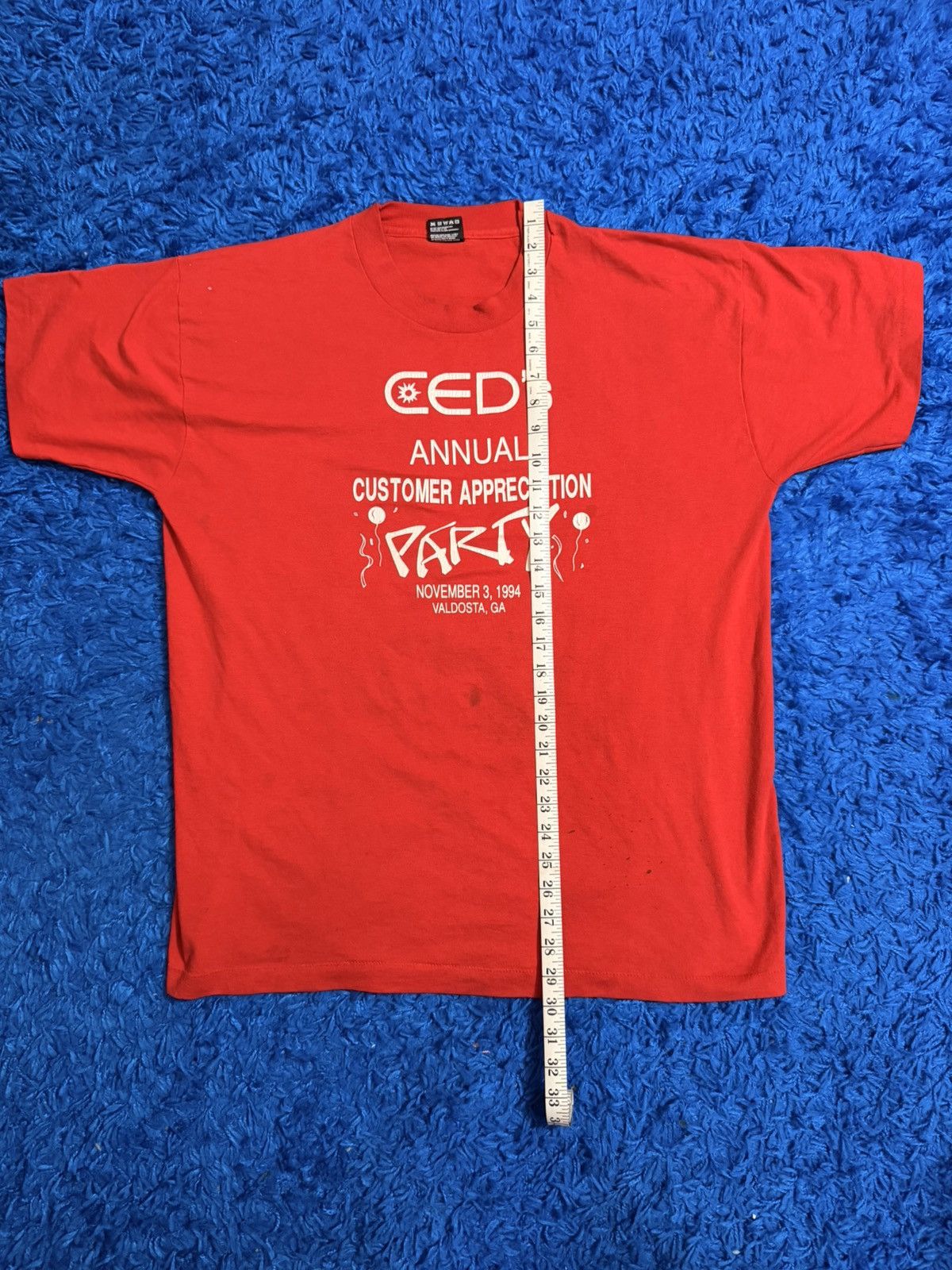 Fruit Of The Loom Vintage SS XL 94 CED’s Annual Customer Appreciation Tee Size US XL / EU 56 / 4 - 14 Thumbnail