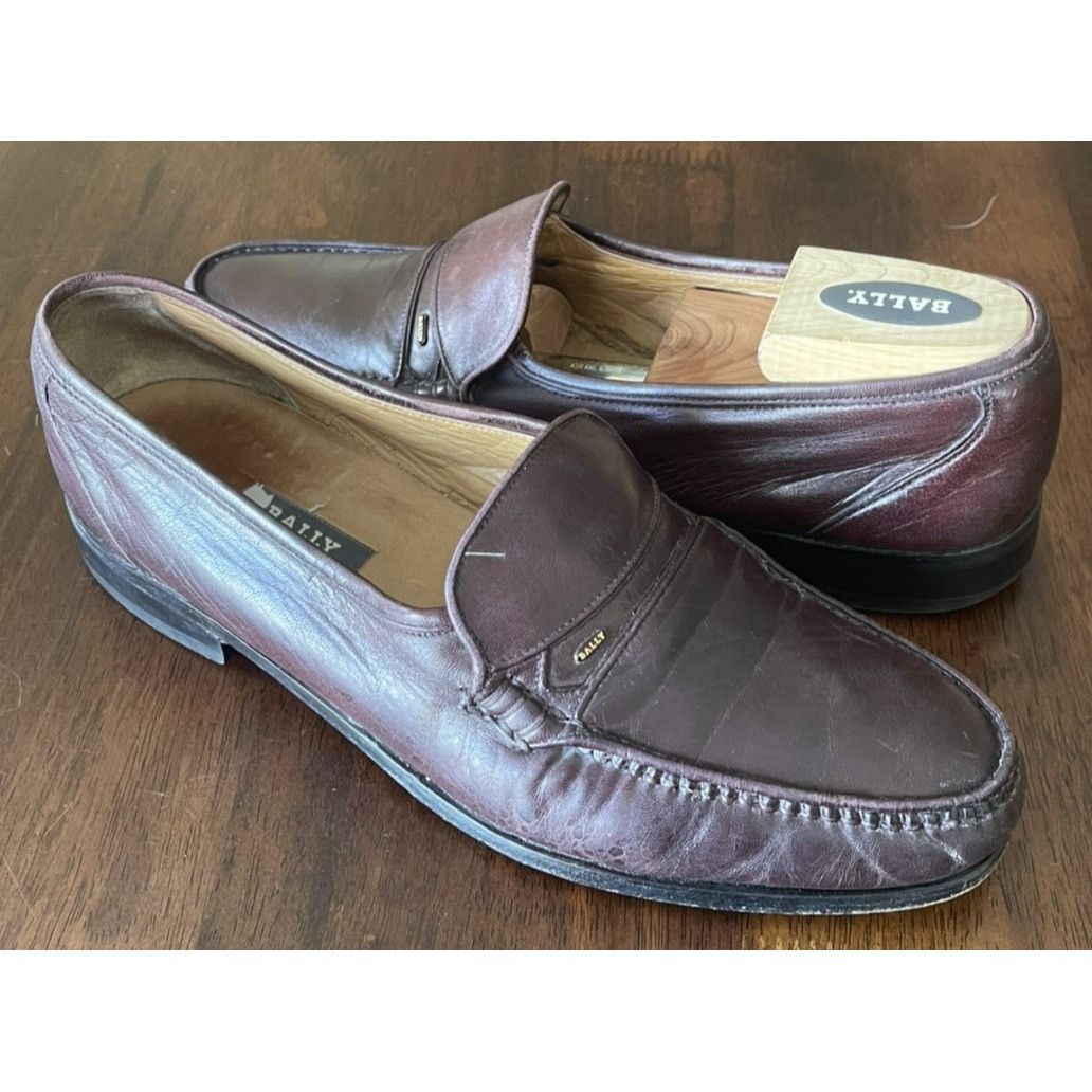Bally Bally Made in Switzerland Leather Dress Loafers Shoes Brown Size US 9 / EU 42 - 2 Thumbnail