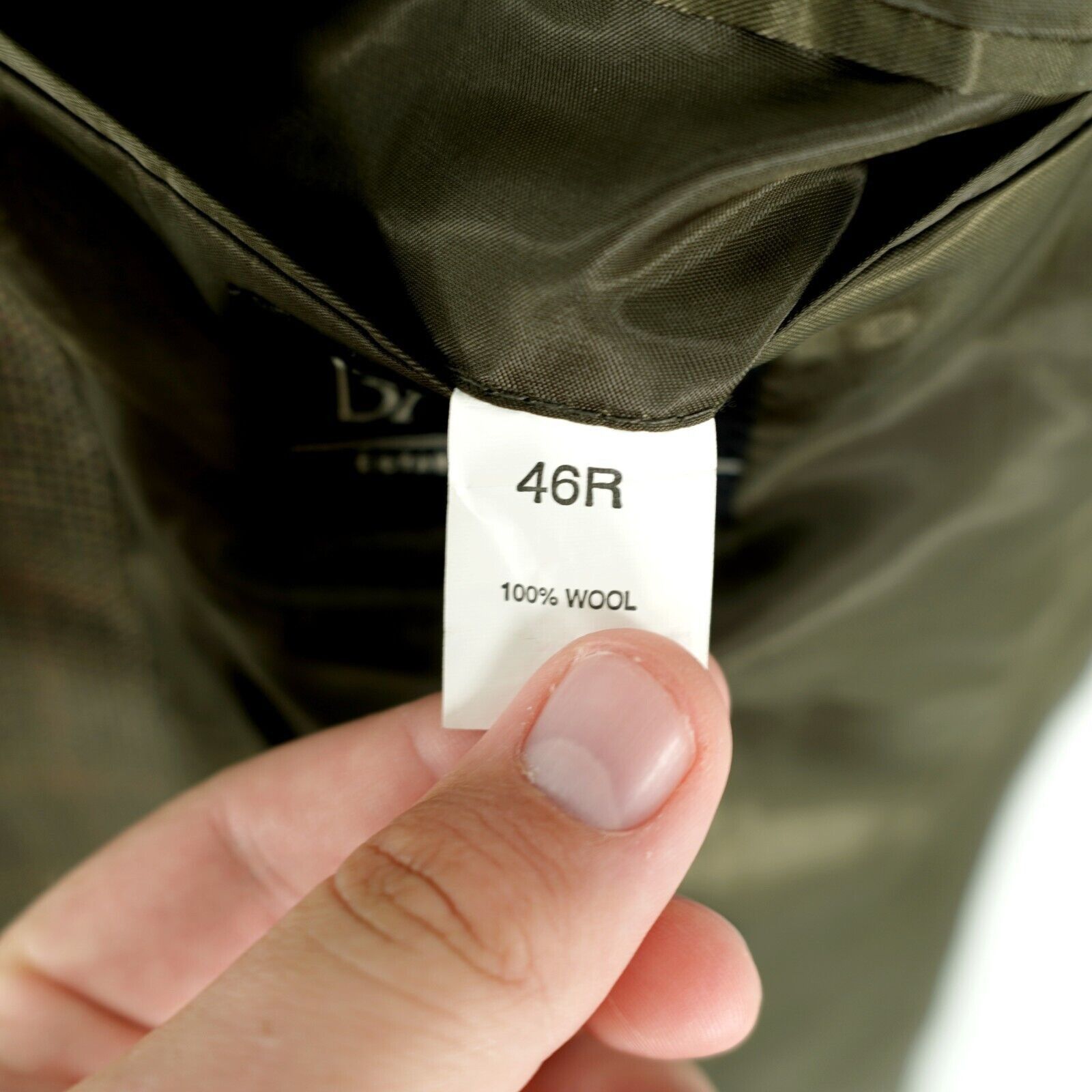 Jos. A. Bank Jos A Bank Thick Wool Green Blue Brown Check Windowpane 2 Bu Size 44R - 11 Thumbnail