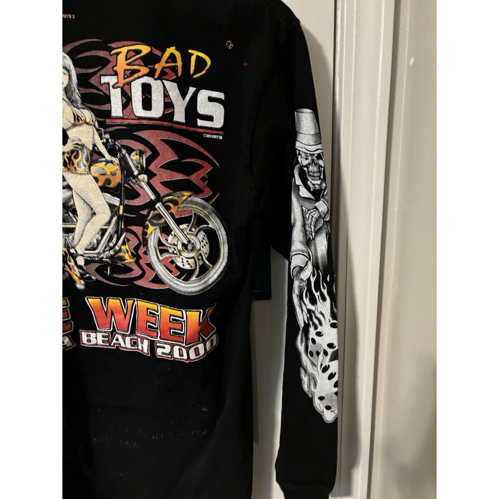 Other Vintage bad boys bikeblack long sleeve shirt test print rare Size US XL / EU 56 / 4 - 6 Thumbnail