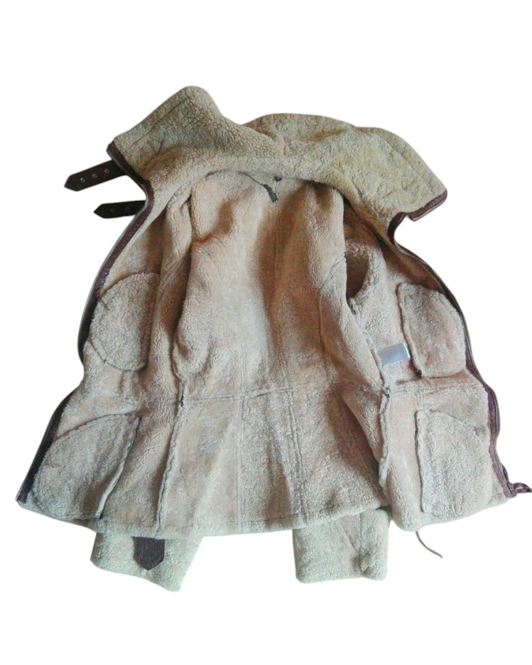 Roberto Cavalli ARCHIVE SHEARLING LEATHER BELTED JACKET Size S / US 4 / IT 40 - 3 Thumbnail