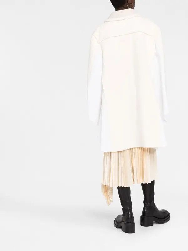 Maison Margiela o1y0625 Coat in White/Light Beige Size S / US 4 / IT 40 - 3 Thumbnail
