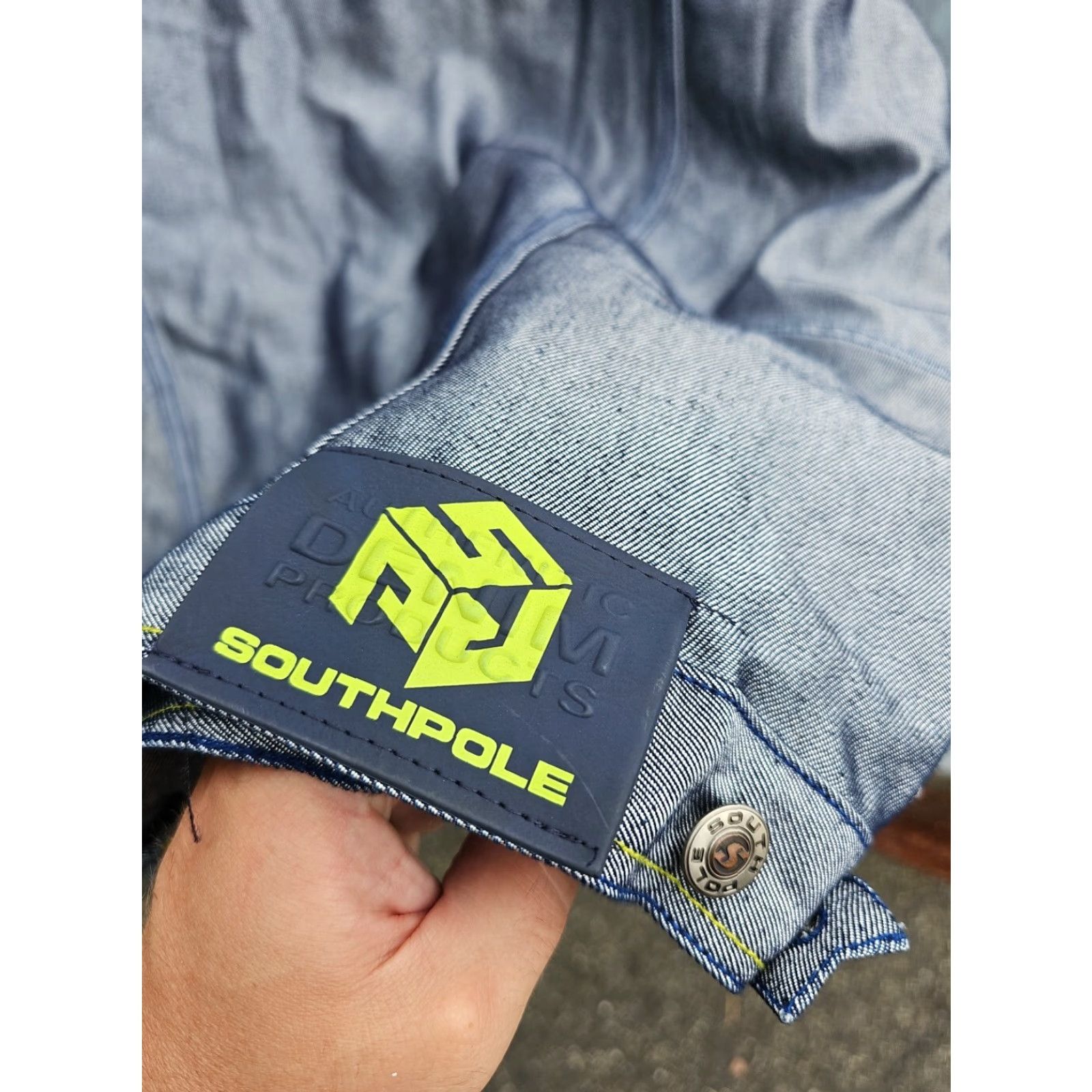 Southpole VINTAGE Southpole Heavy Denim Jacket XL Reflective Hip Hop 90s Denim Men Size US XL / EU 56 / 4 - 8 Thumbnail
