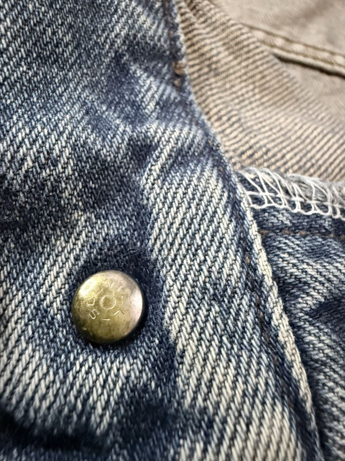 Japanese Brand Vintage Japanese Fade Aging Bobson Straight Distressed Denim Size US 30 / EU 46 - 13 Thumbnail