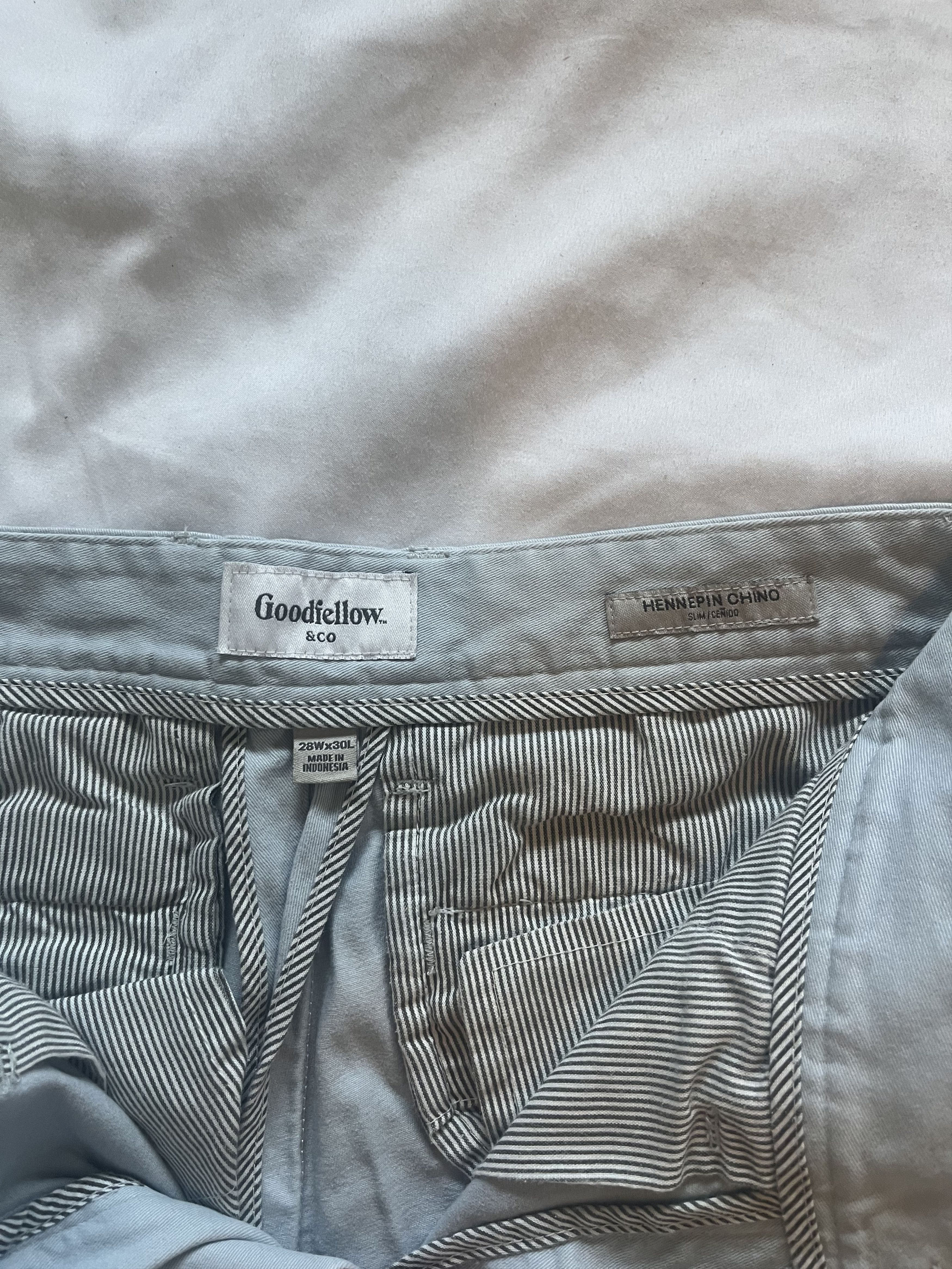 Other Goodfellow & Co. Turquoise Hennepin Chino 28W x 30 L Size US 28 / EU 44 - 3 Thumbnail