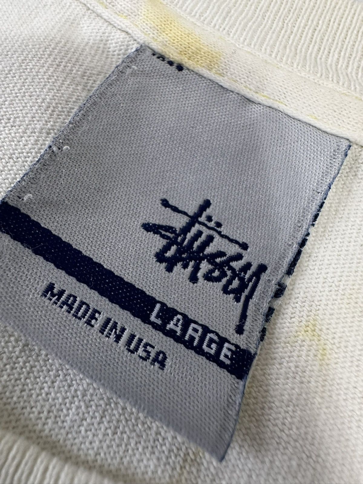 Stussy Vintage Cream Stussy Tee 00’ Very Rare, Made in USA M Size US M / EU 48-50 / 2 - 4 Thumbnail