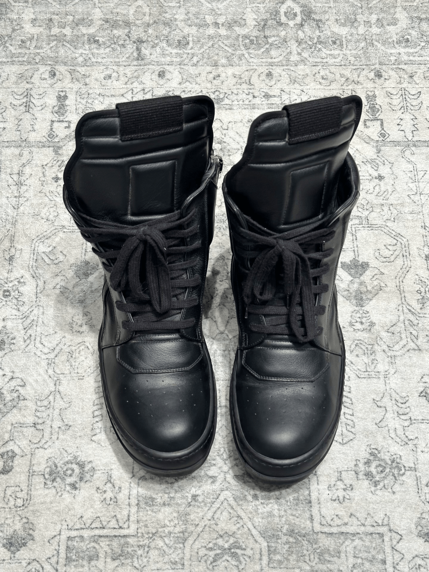 Rick Owens Rick Owens Inverted Triangle Black Leather Boots Size US 8 / EU 41 - 1 Thumbnail