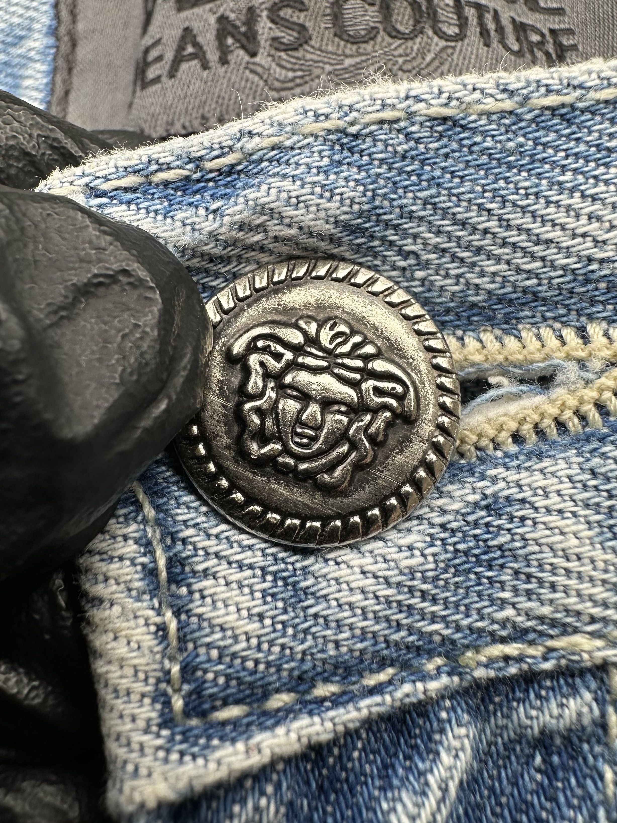 Versace Jeans Couture × Vintage Versace Jeans Couture Vintage Mini Skirt Size 26" / US 2 / IT 38 - 5 Thumbnail