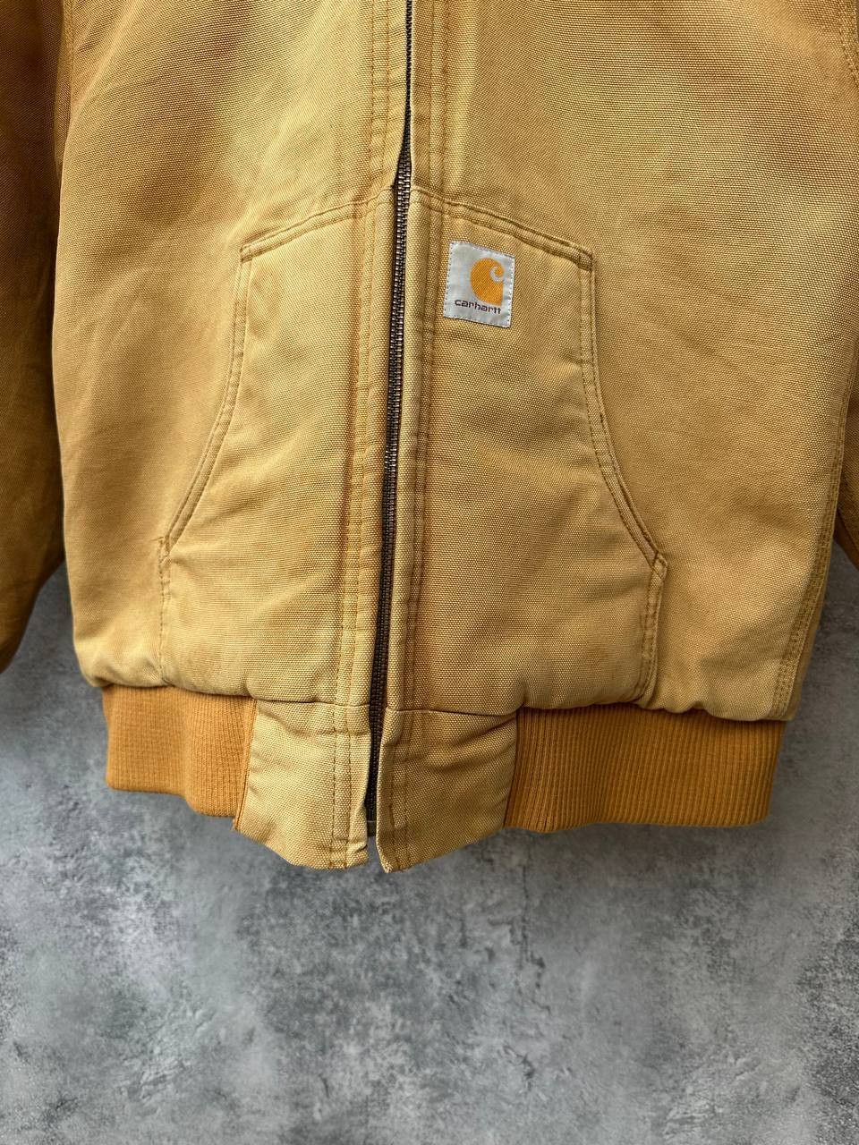 Carhartt × Vintage Carhartt Detroit Vintage Beige Jacket Bomber Y2K Long Sleeve Size XS / US 0-2 / IT 36-38 - 8 Thumbnail