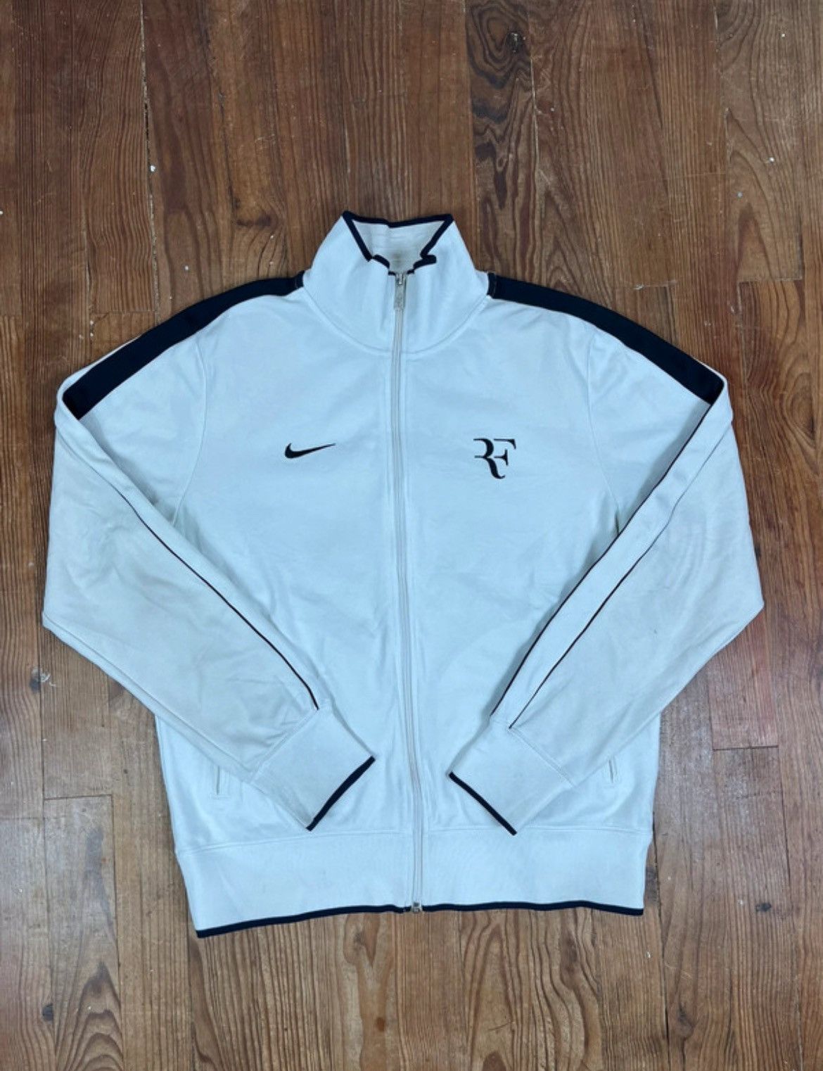 Vintage Nike Roger Federer Track top white and Navy