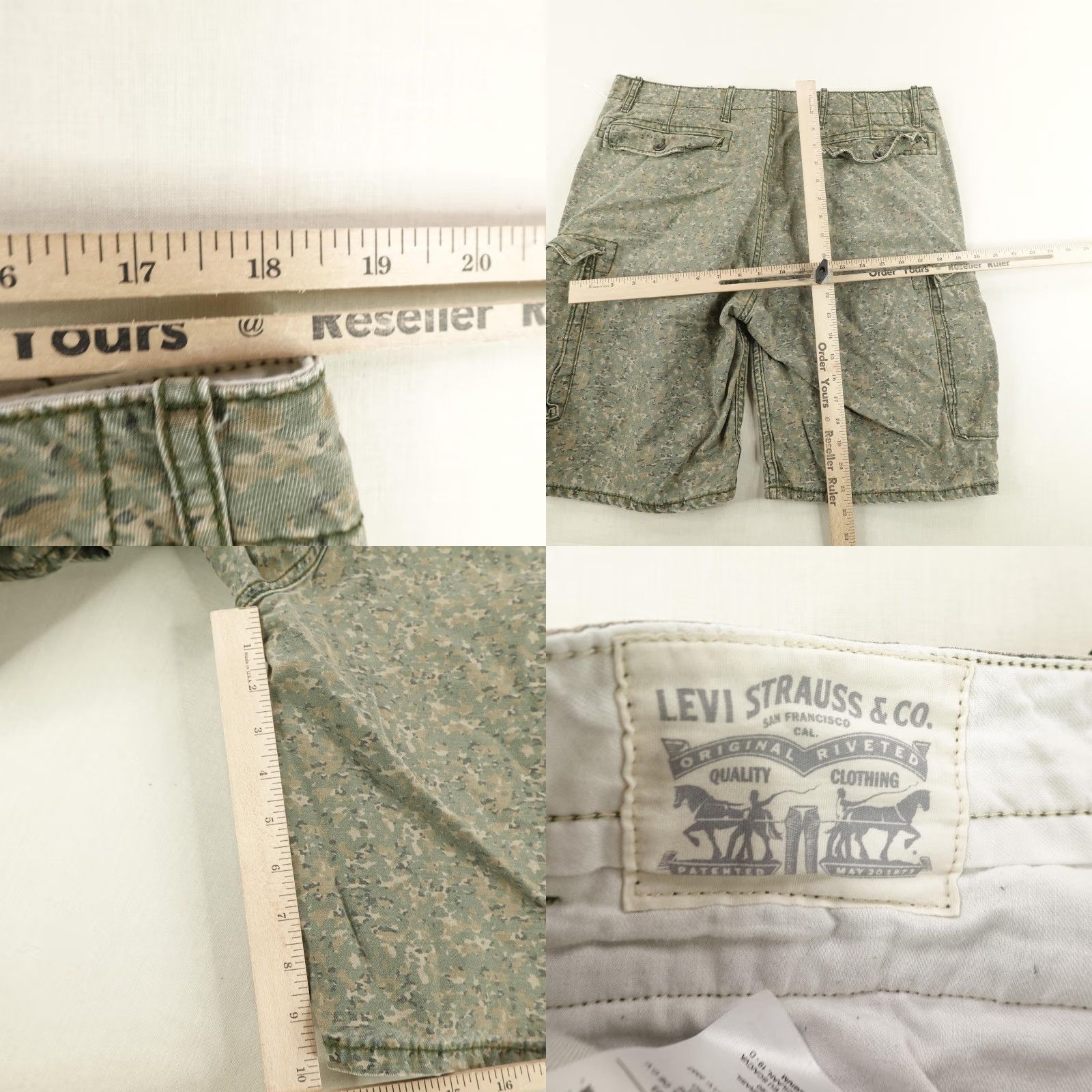 Levi's VINTAGE Levi's Cargo Shorts Mens 36 Cotton Camouflage Utility Baggy Casual Outdoor Size US 36 / EU 52 - 8 Thumbnail