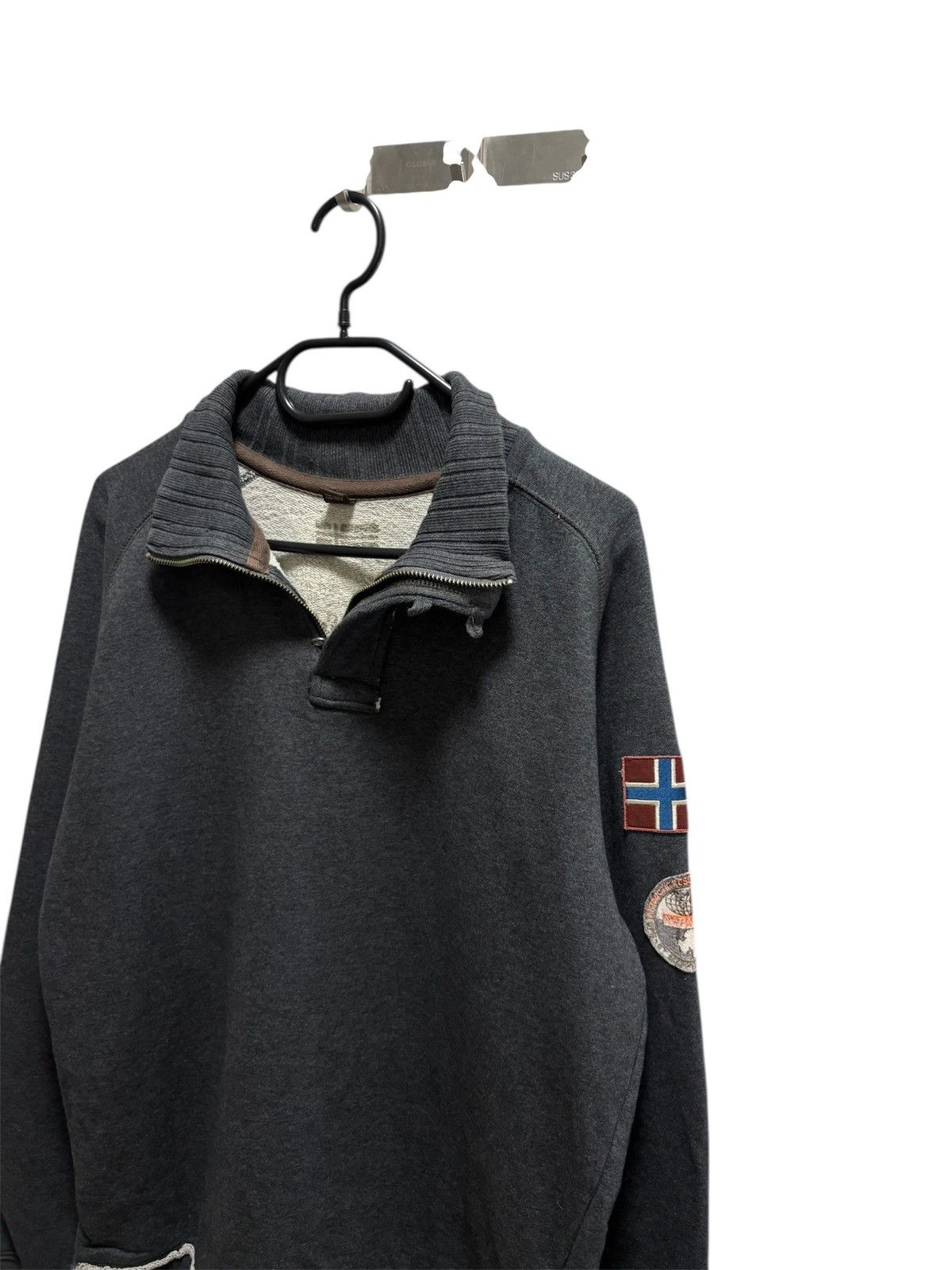 Napapijri Napapijri Sweatshirt Pullover Half Zip GorpCore Style Size L Size US L / EU 52-54 / 3 - 2 Thumbnail