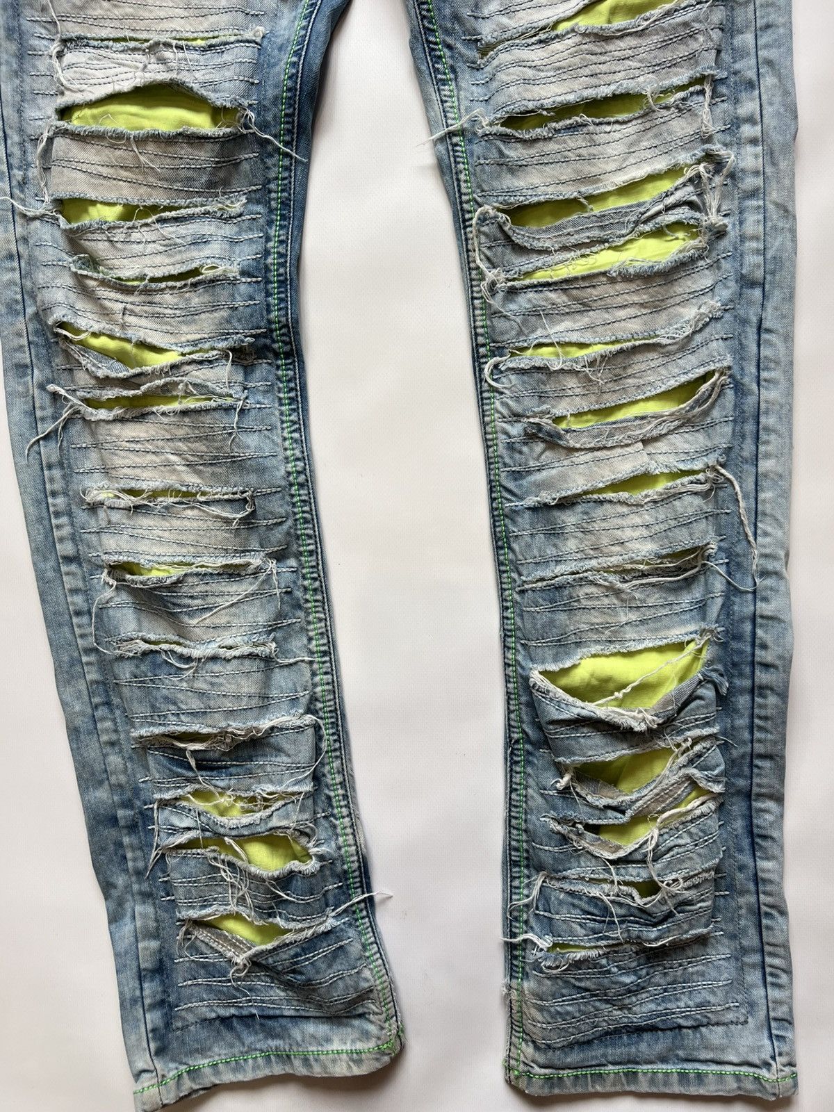 Vintage Vintage Avant Garde Blue Denim Pants Cipo Baxx Size US 31 - 2 Thumbnail