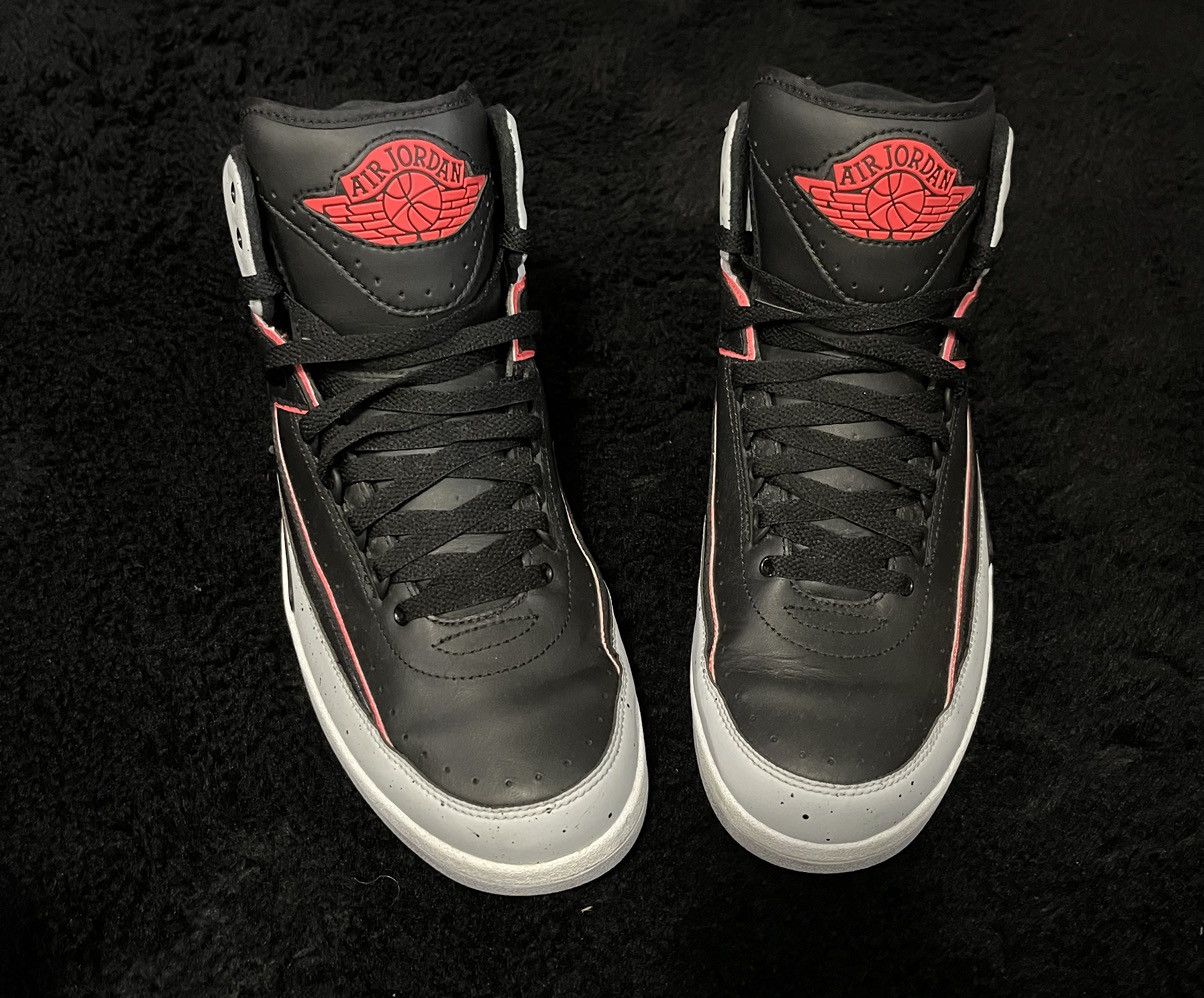 image of Jordan Brand 2 Retro Infd Cement Shoes in Black, Men's (Size 11)