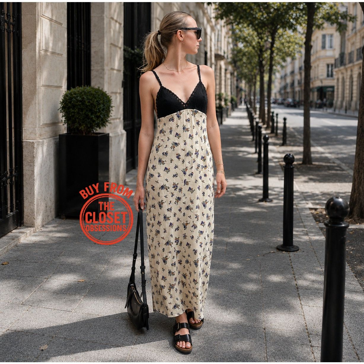 Zara Zara Floral Satin Maxi Slip Dress NWT Size S / US 4 / IT 40 - 2 Thumbnail