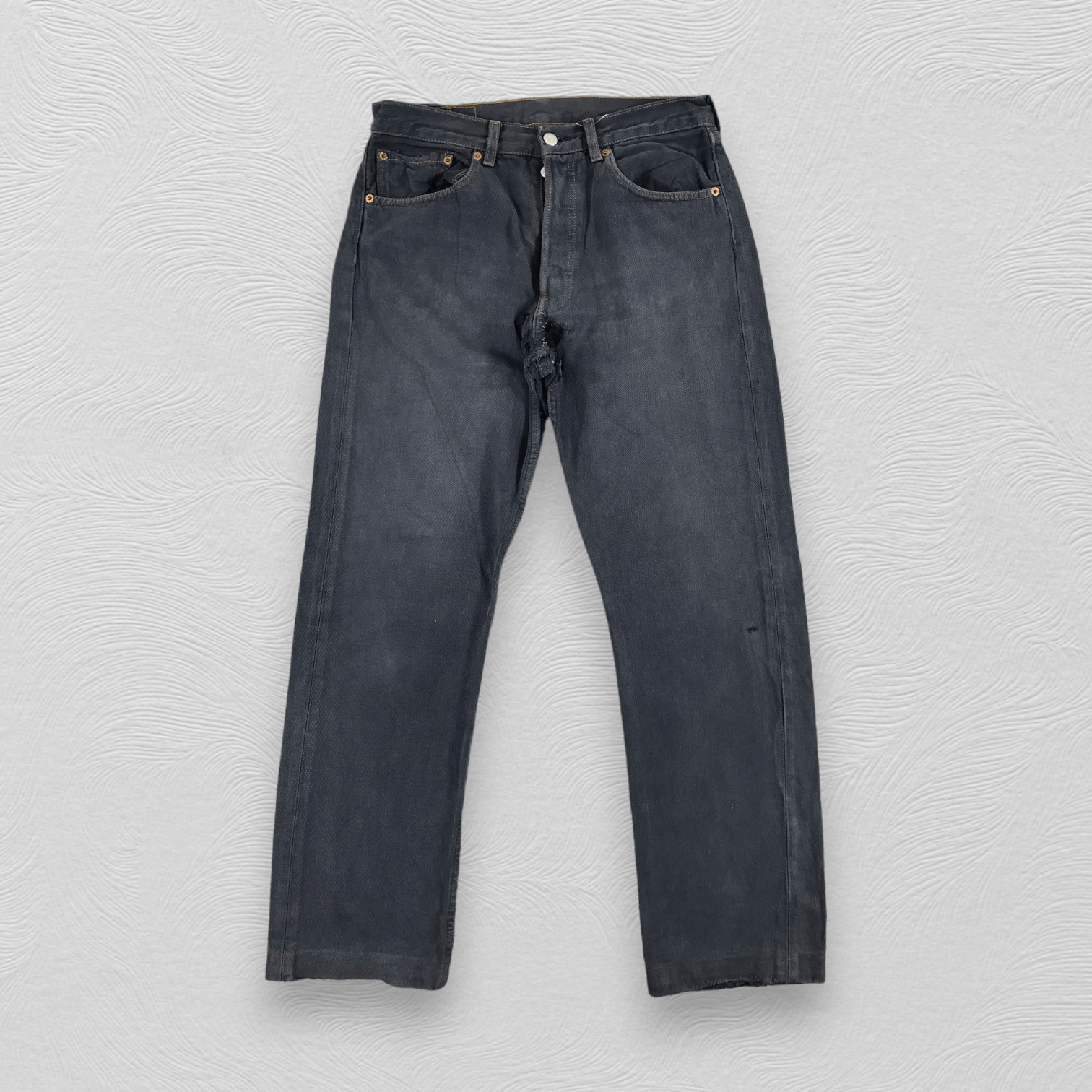 Vintage Levi's 501 Jeans Faded Blue Distressed Denim KJ613