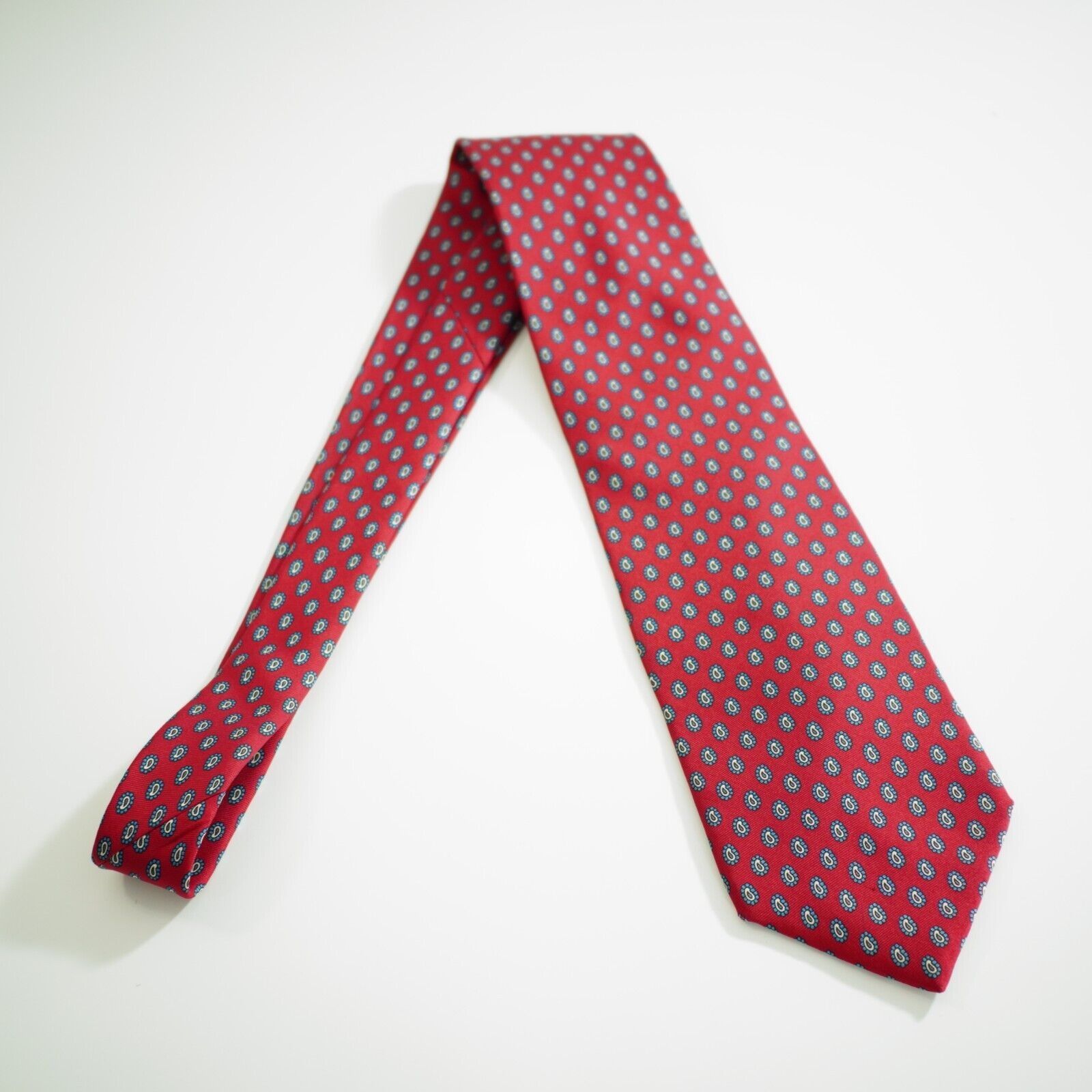 Austin Reed Austin Reed Regent Street Red Blue Paisley Geometric Print S Size ONE SIZE - 6 Thumbnail