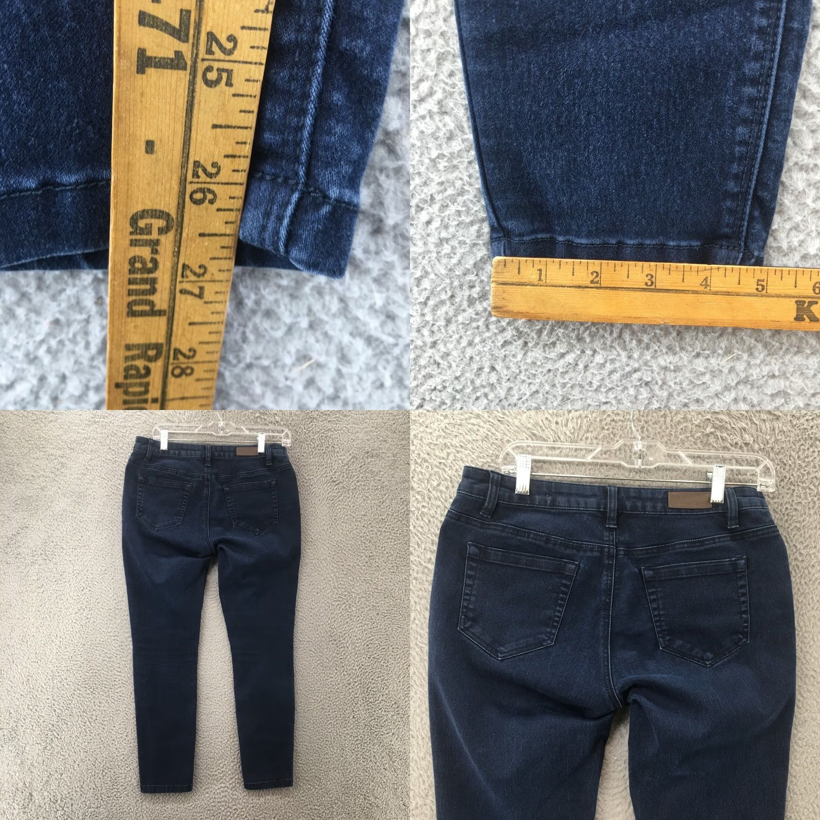 Kenneth Cole Kenneth Cole Reaction Jegging Womens 6 Blue Dark Wash Denim Mid Rise Zip Fly Jeans XS-? Size 28" / US 6 / IT 42 - 8 Thumbnail