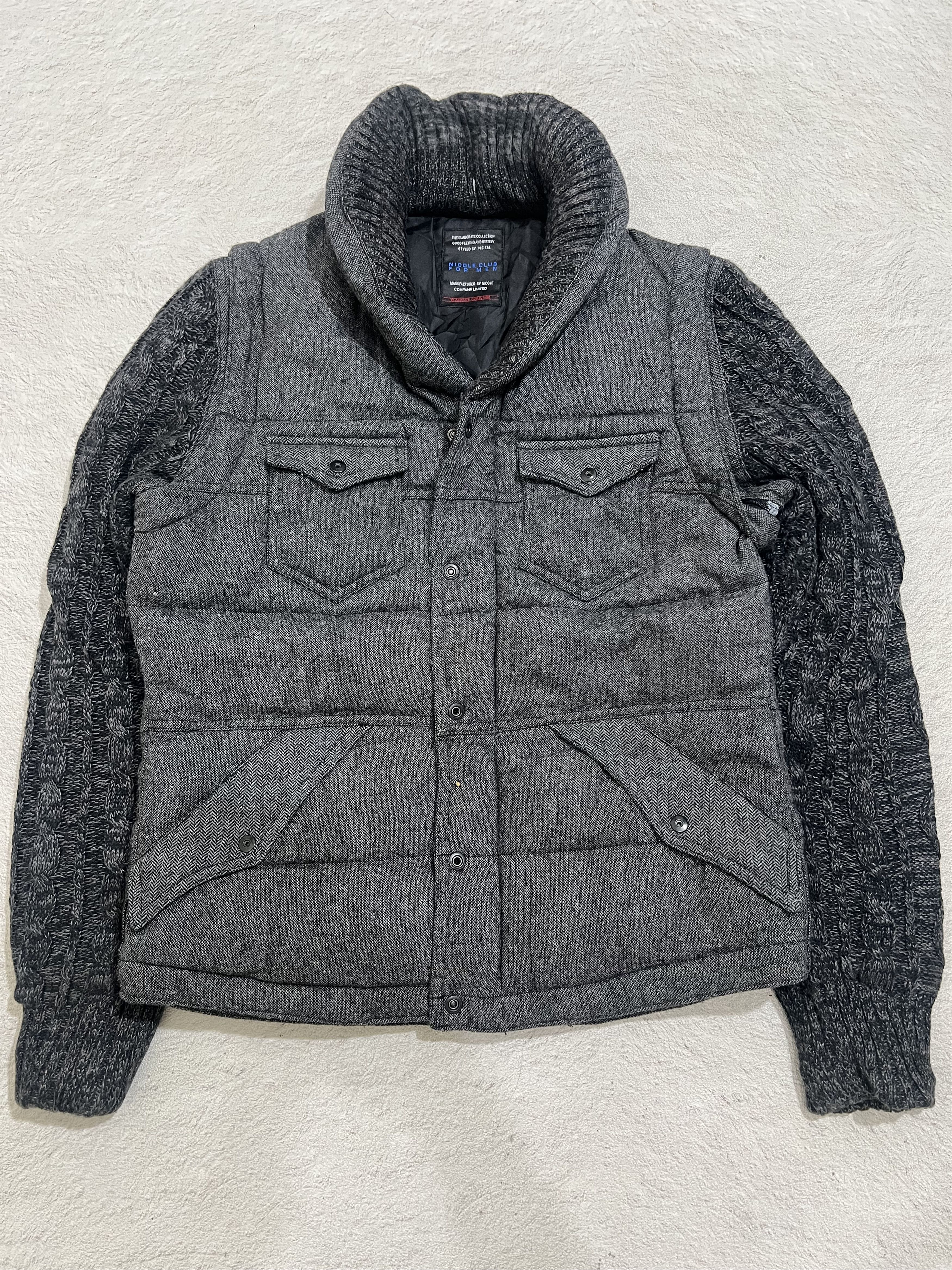 ジャケット・アウター nicole club for mem far down jacket y2k Nicole Club 2000's NCFM - Riders Puffer Jacket | Grailed
