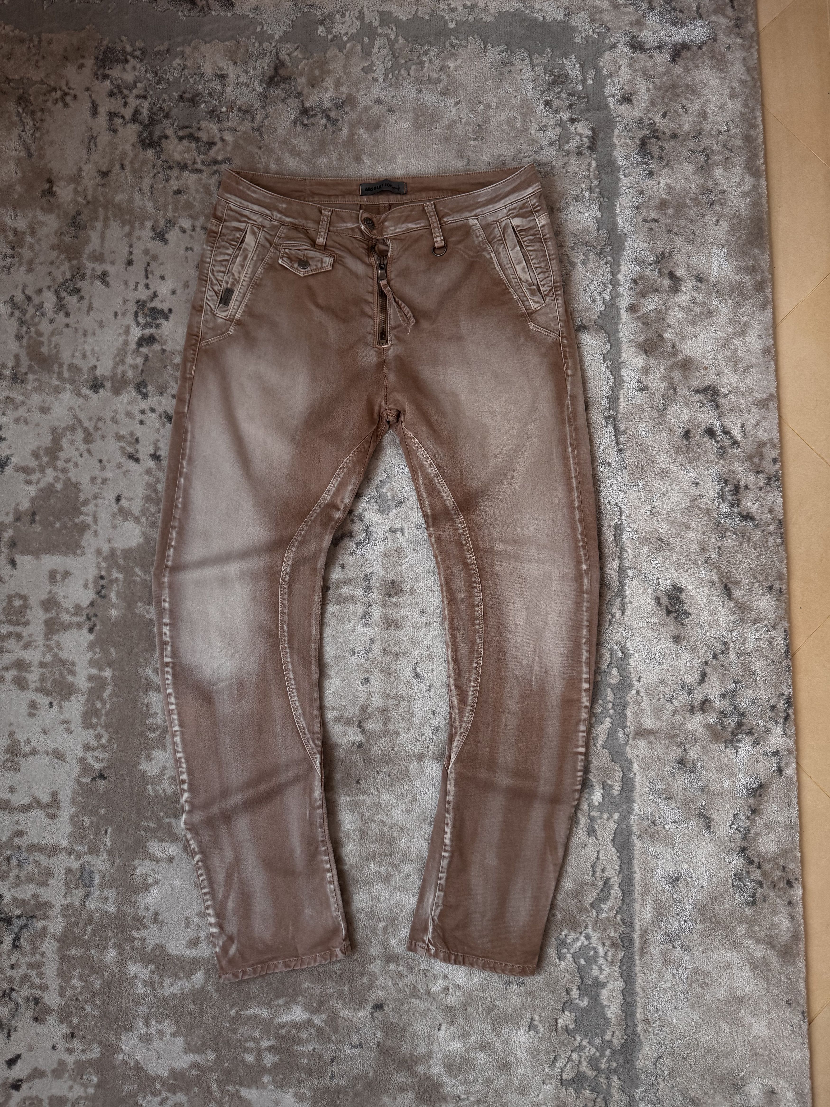 Absolut Joy Vintage Absolut Joy Rare Brown Luxury Italian Denim Jeans Size US 34 / EU 50 - 1 Thumbnail