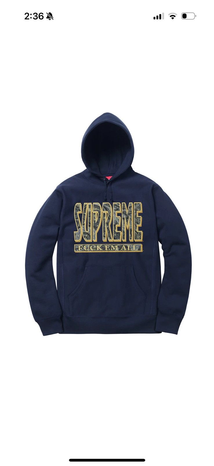 Supreme Fuck Em Hoodie | Grailed