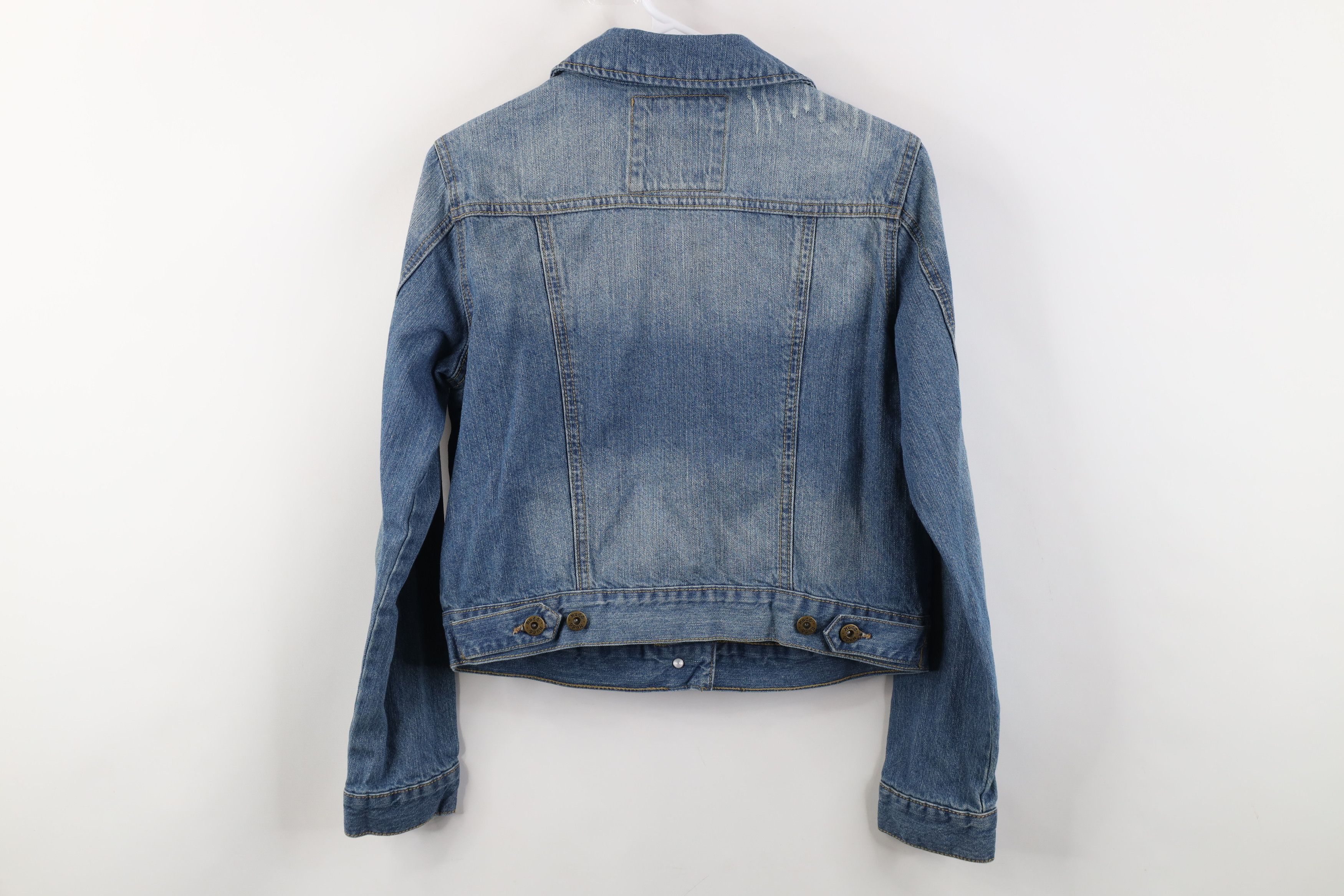 Vintage Vintage 90s Y2K MUDD Babydoll Denim Jean Trucker Jacket Blue Size L / US 10 / IT 46 - 14 Thumbnail