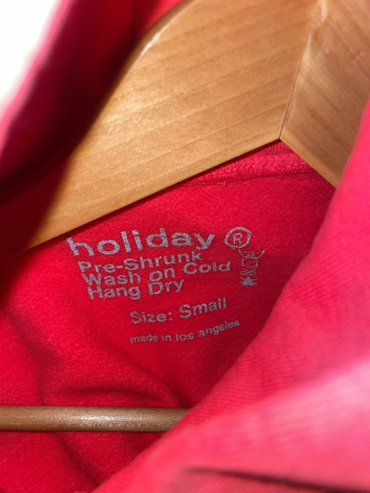 Holiday Brand HOLIDAY BRAND RED HEAVY HOODIE Size US S / EU 44-46 / 1 - 3 Thumbnail