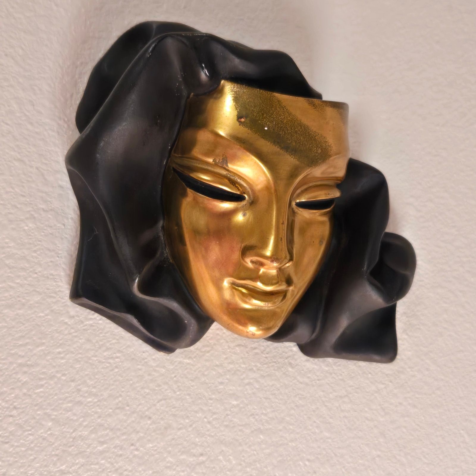 Vintage Vintage Hans Schirmer Achatit Venetian Mask - MCM Sculpture Size ONE SIZE - 3 Thumbnail
