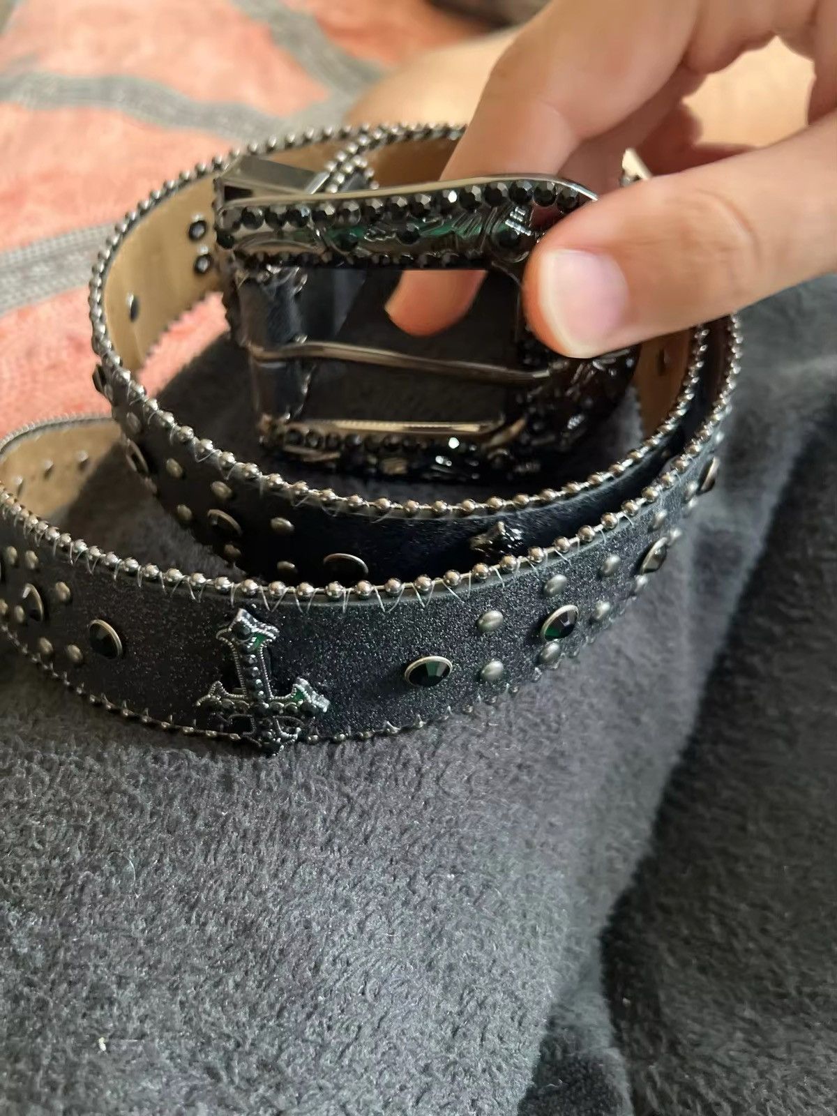 Designer × Japanese Brand × Vintage Man-made Diamond Belt Size ONE SIZE - 8 Thumbnail