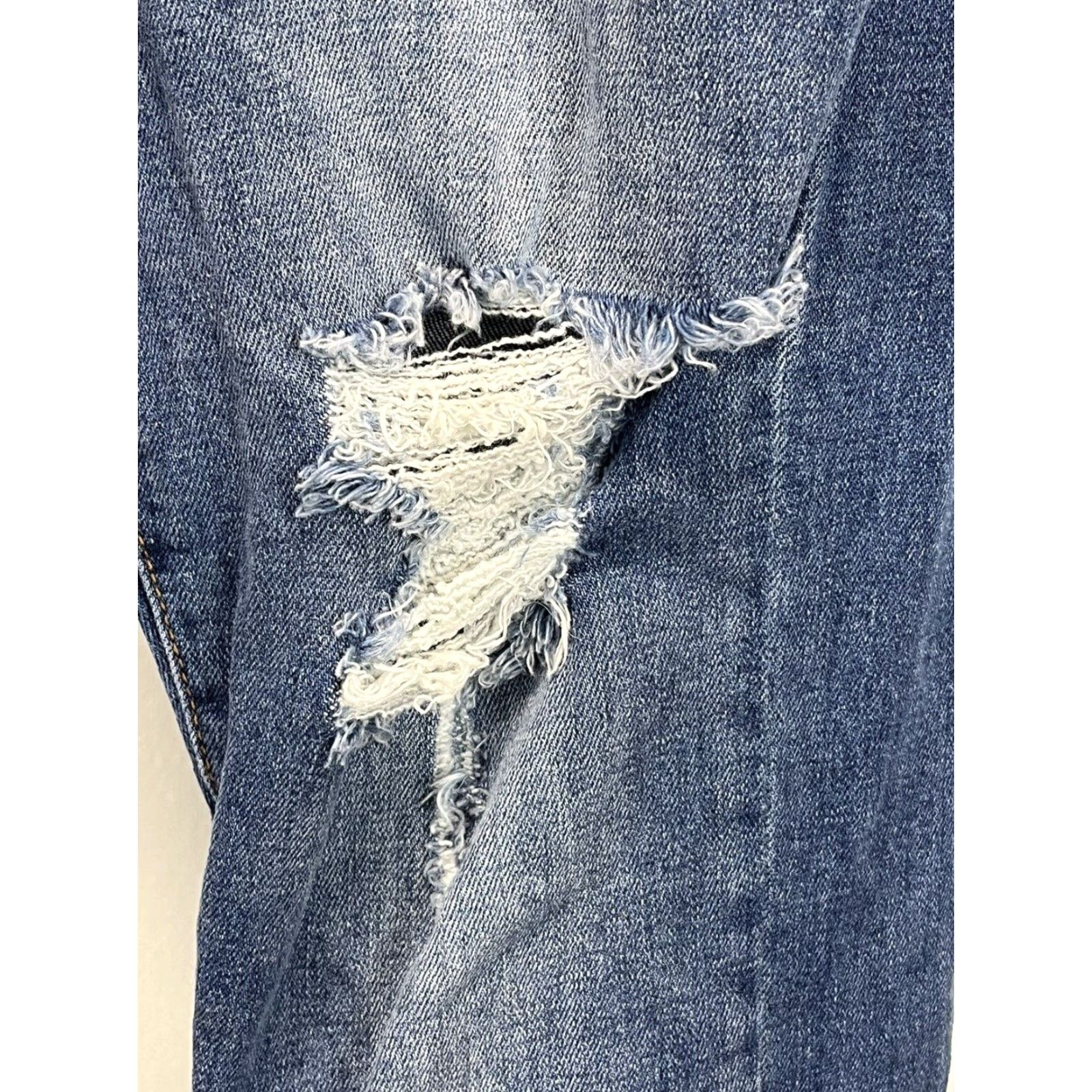 Vintage Anthropologie Pilcro Jeans Women 30P Blue Distressed Stretch Boyfriend Size 30" / US 8 / IT 44 - 5 Thumbnail