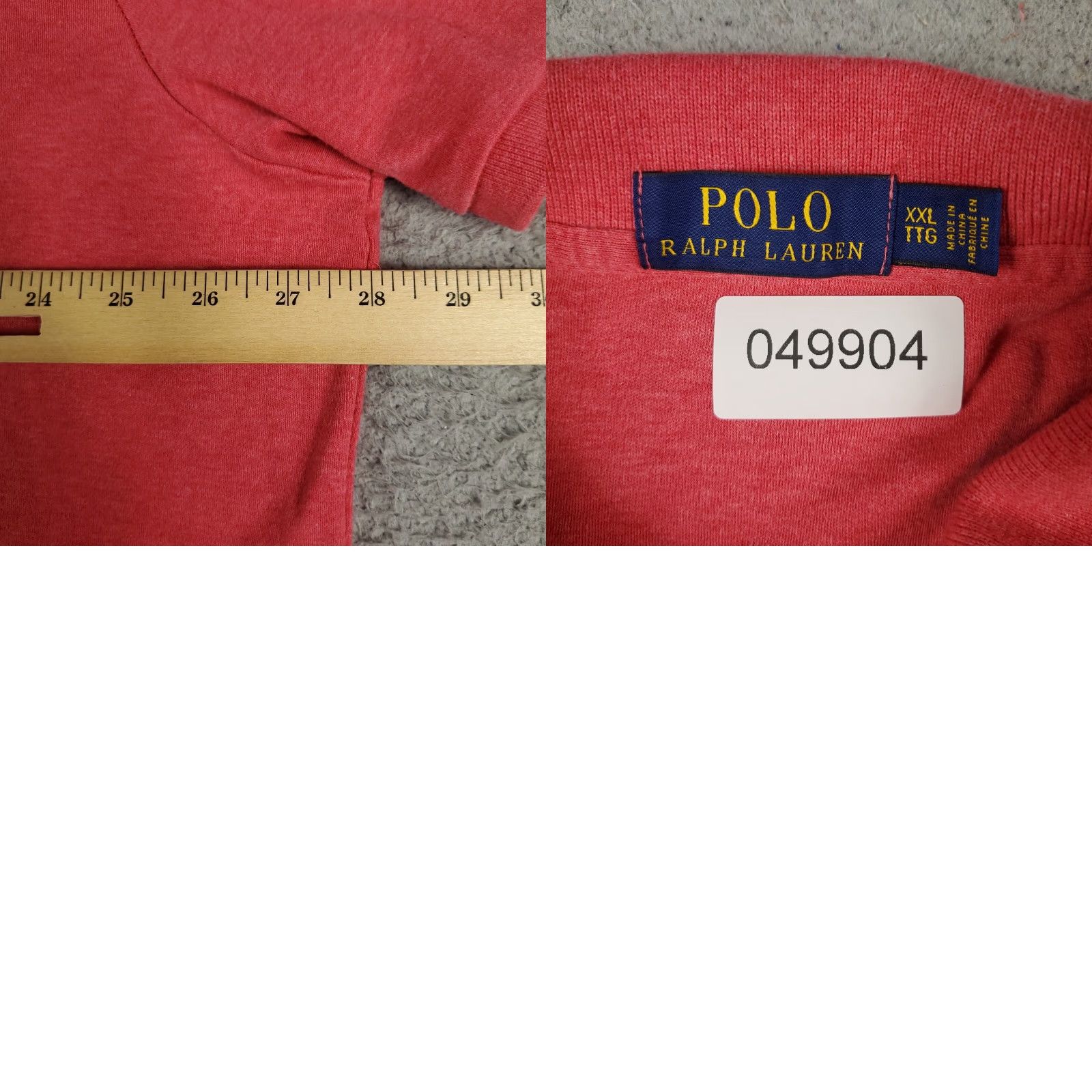 Ralph Lauren VINTAGE Ralph Lauren Polo Shirt Mens 2XL Short Sleeve Cotton Red Casual Classic Preppy Size US XXL / EU 58 / 5 - 8 Thumbnail